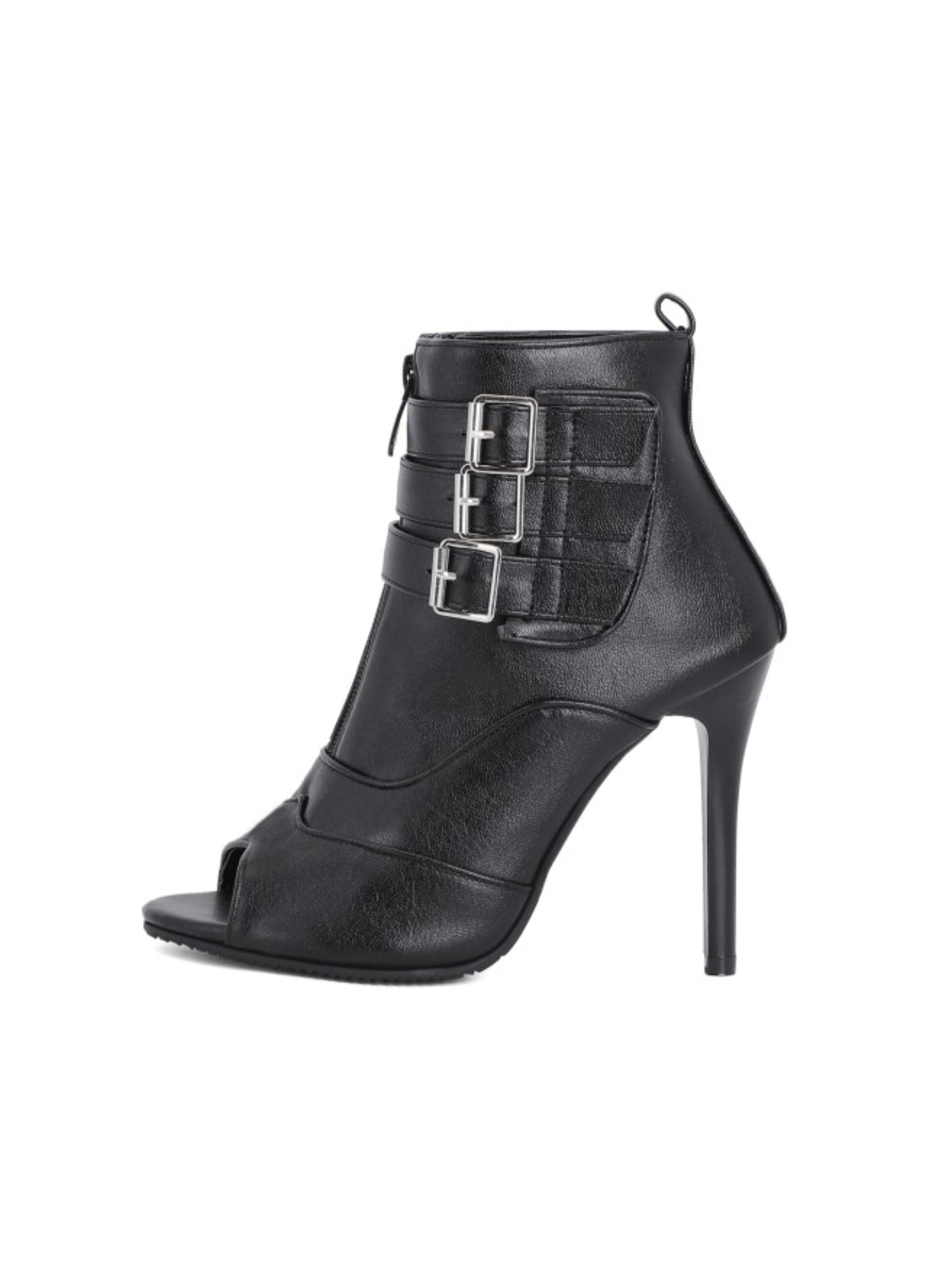 Urban Command Front-Zip Ankle Booties Women Sandals