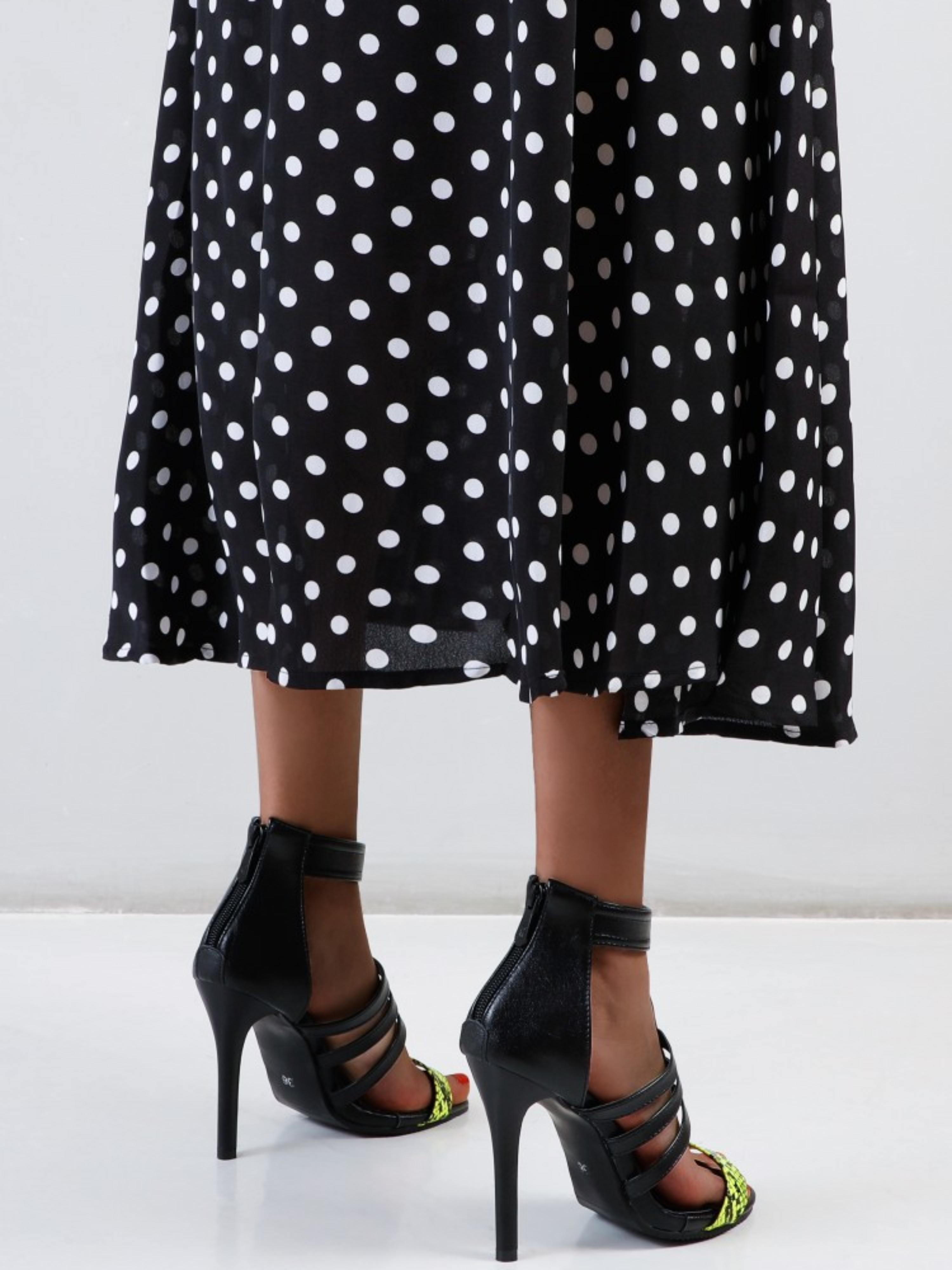 Snake Print Toe Strap Yellow Sandals for Women