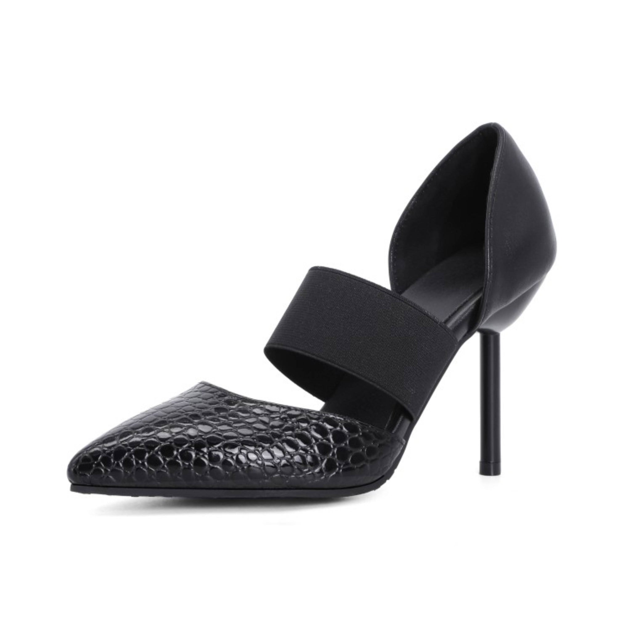 Bold Black Obsession Design Women Heeled Sandals