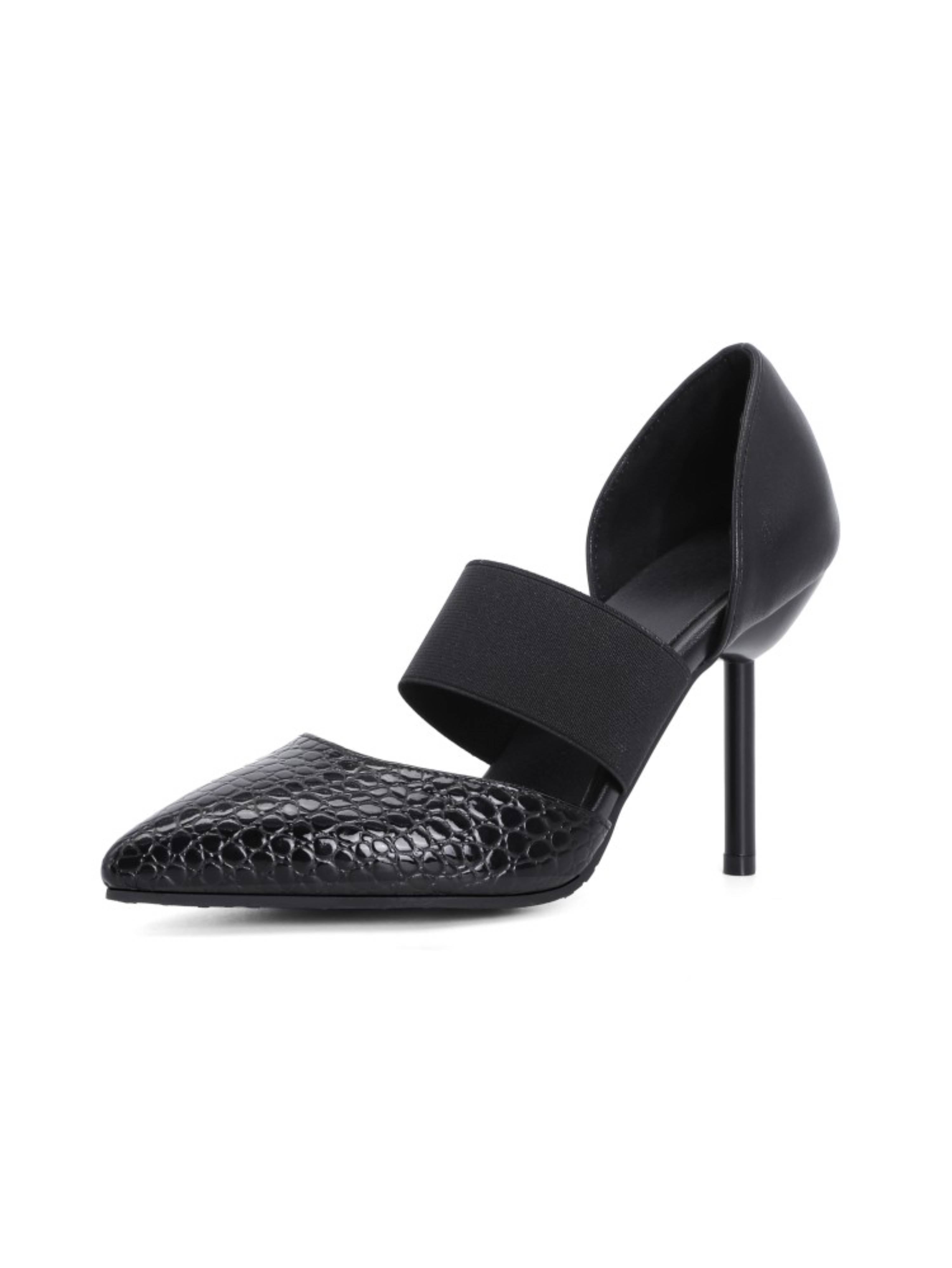 Bold Black Obsession Design Women Heeled Sandals