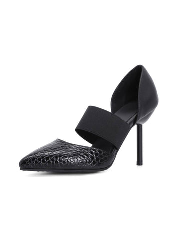 Bold Black Obsession Design Women Heeled Sandals