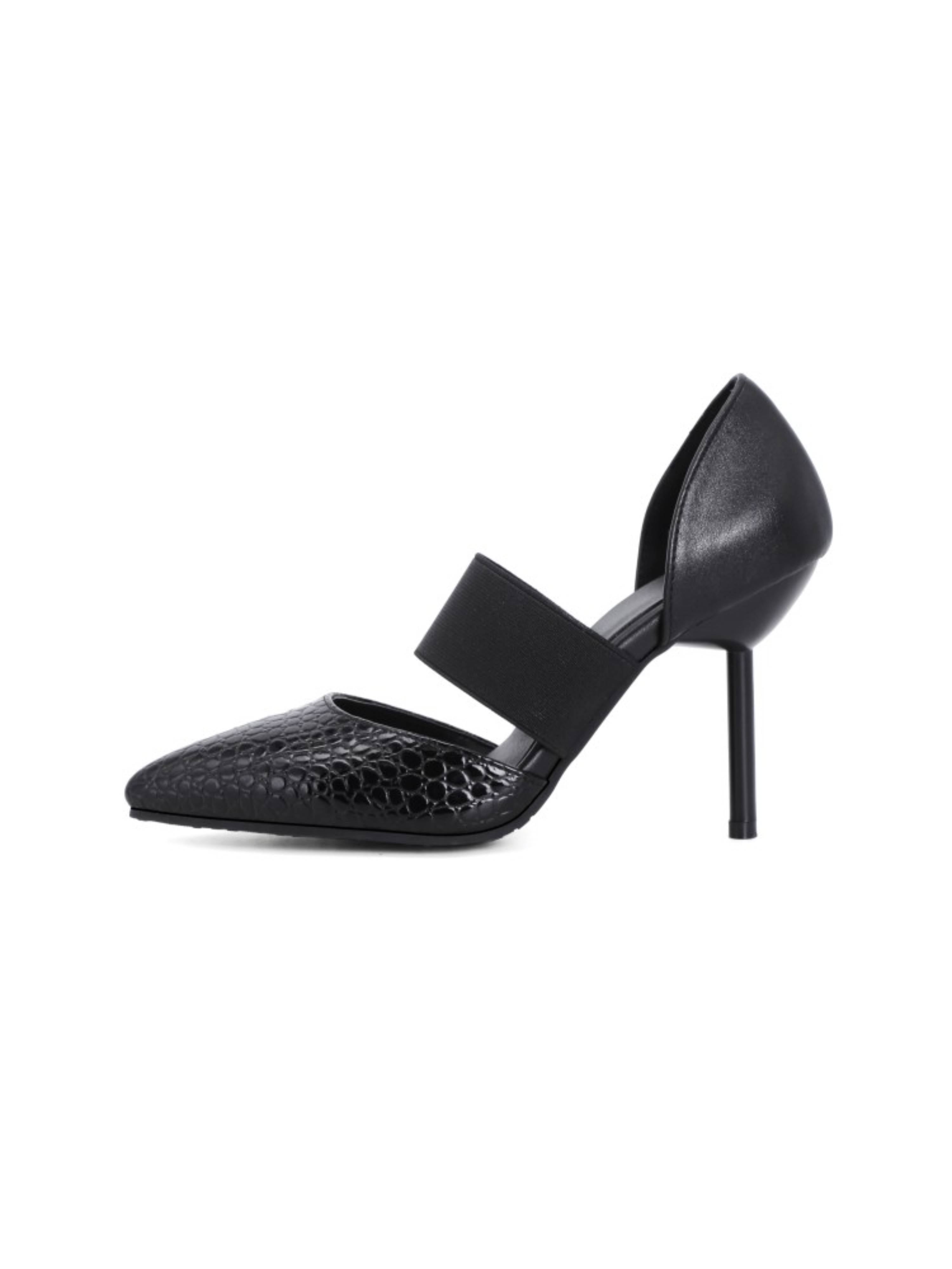 Bold Black Obsession Design Women Heeled Sandals