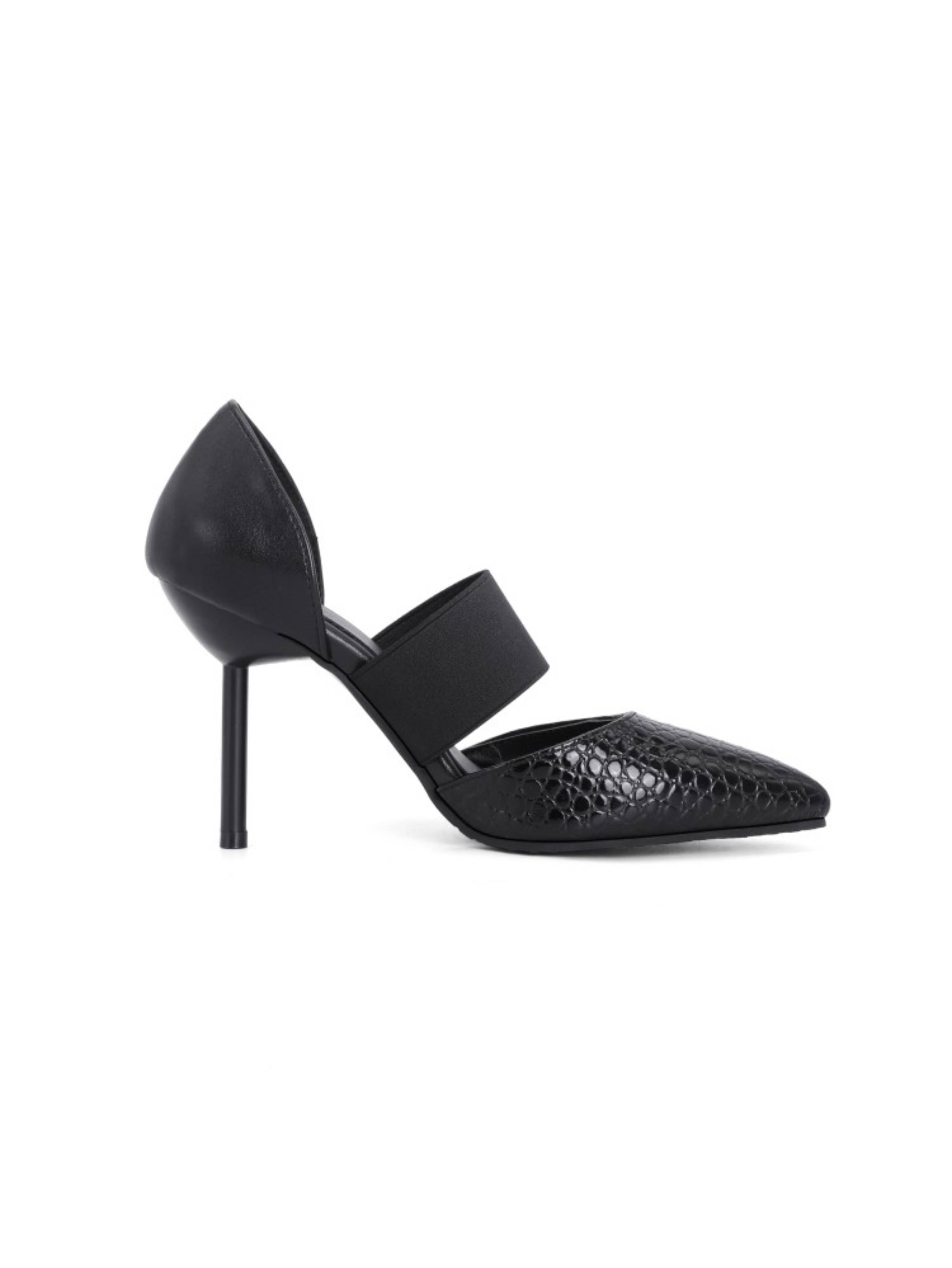 Bold Black Obsession Design Women Heeled Sandals