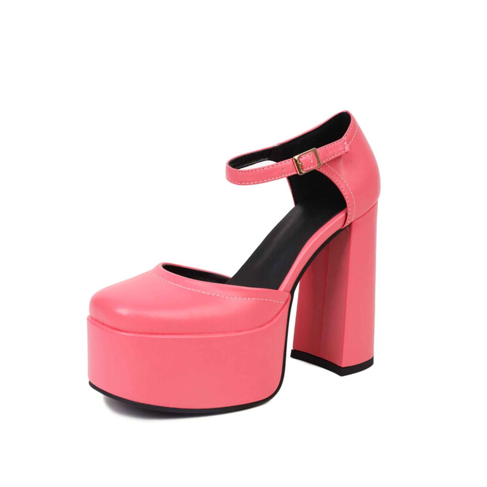 Pink platform shoe