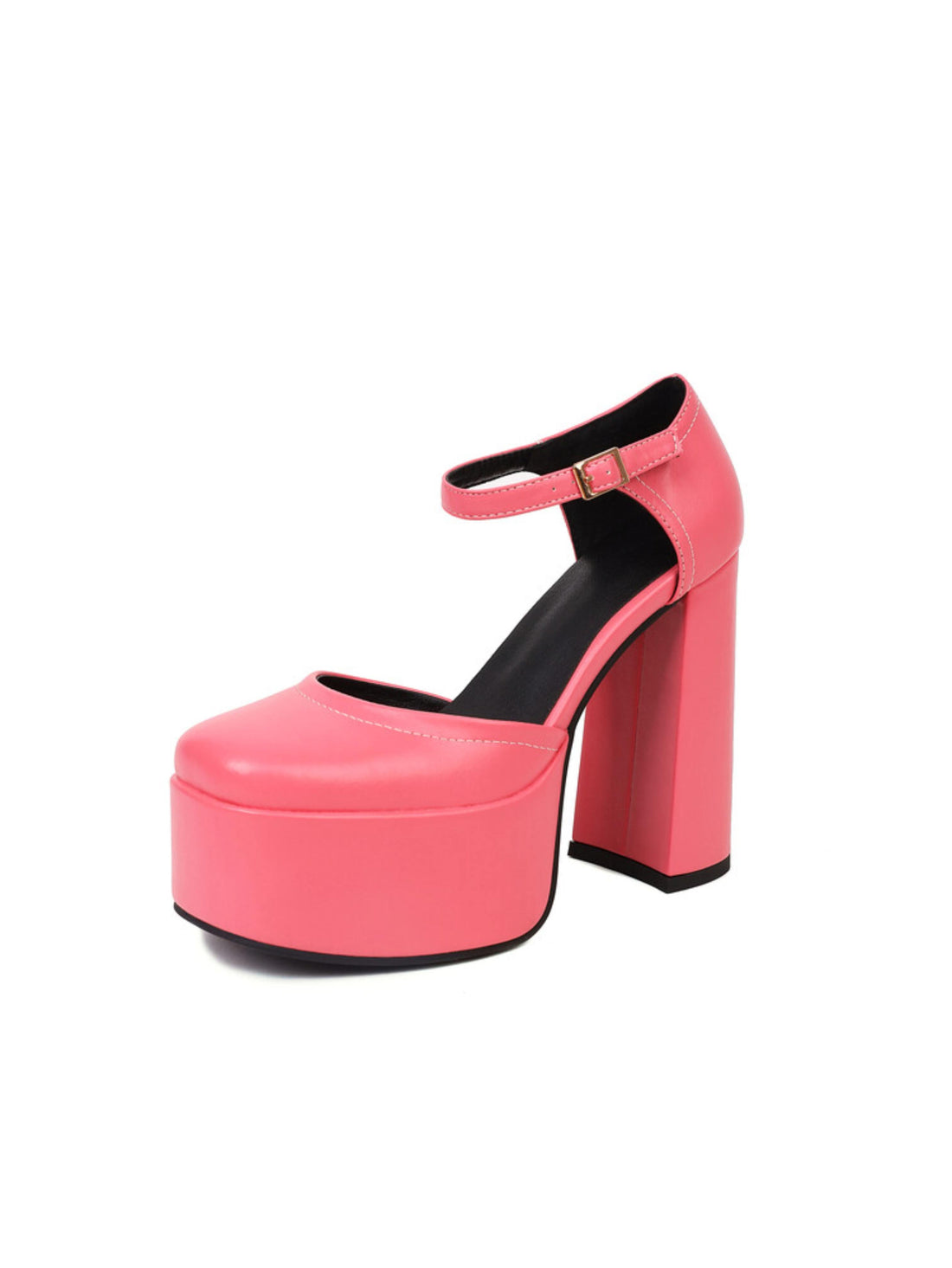 Pink platform shoe