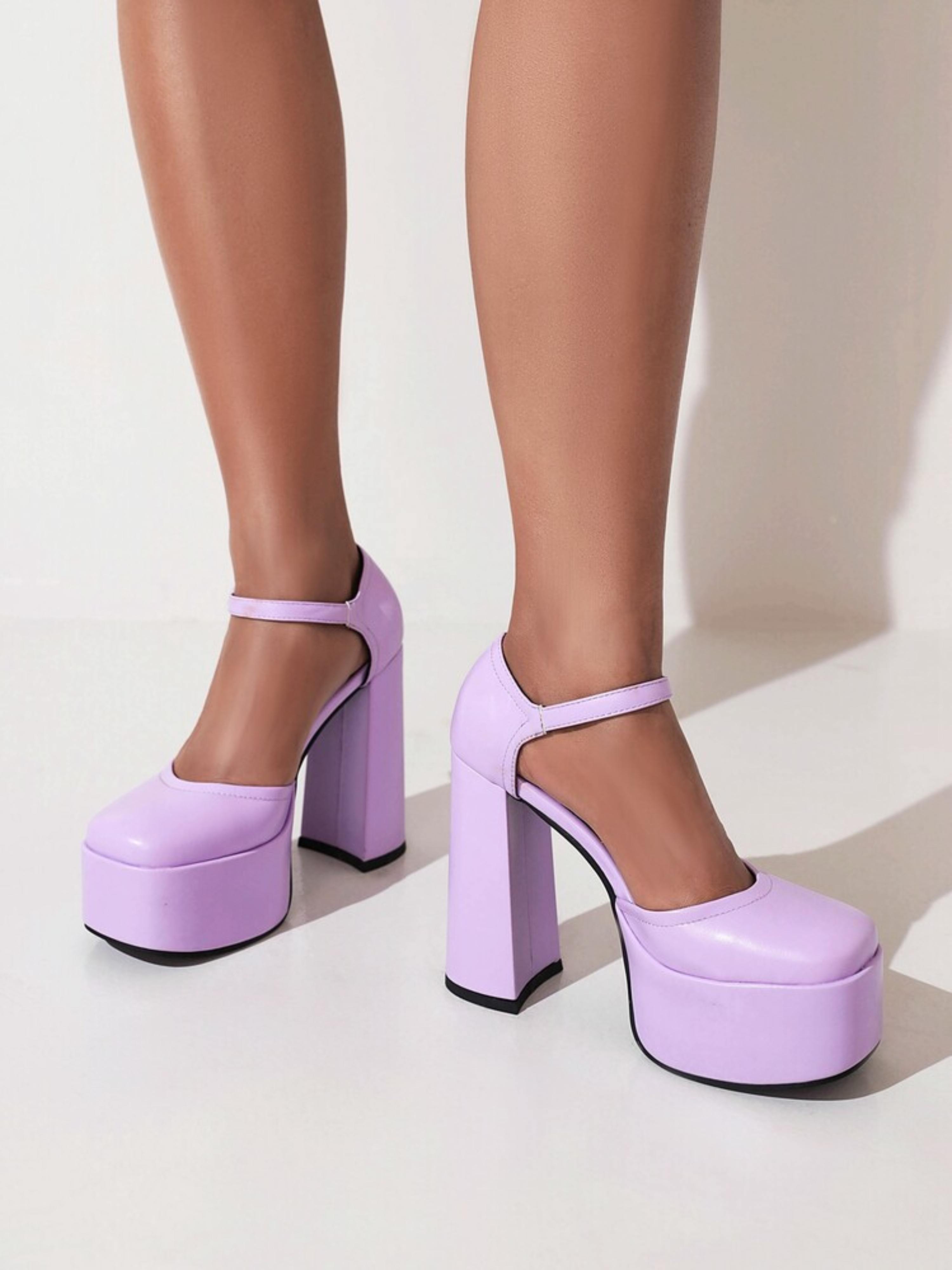 Violet Platform Chunky High Heel Women Sandals