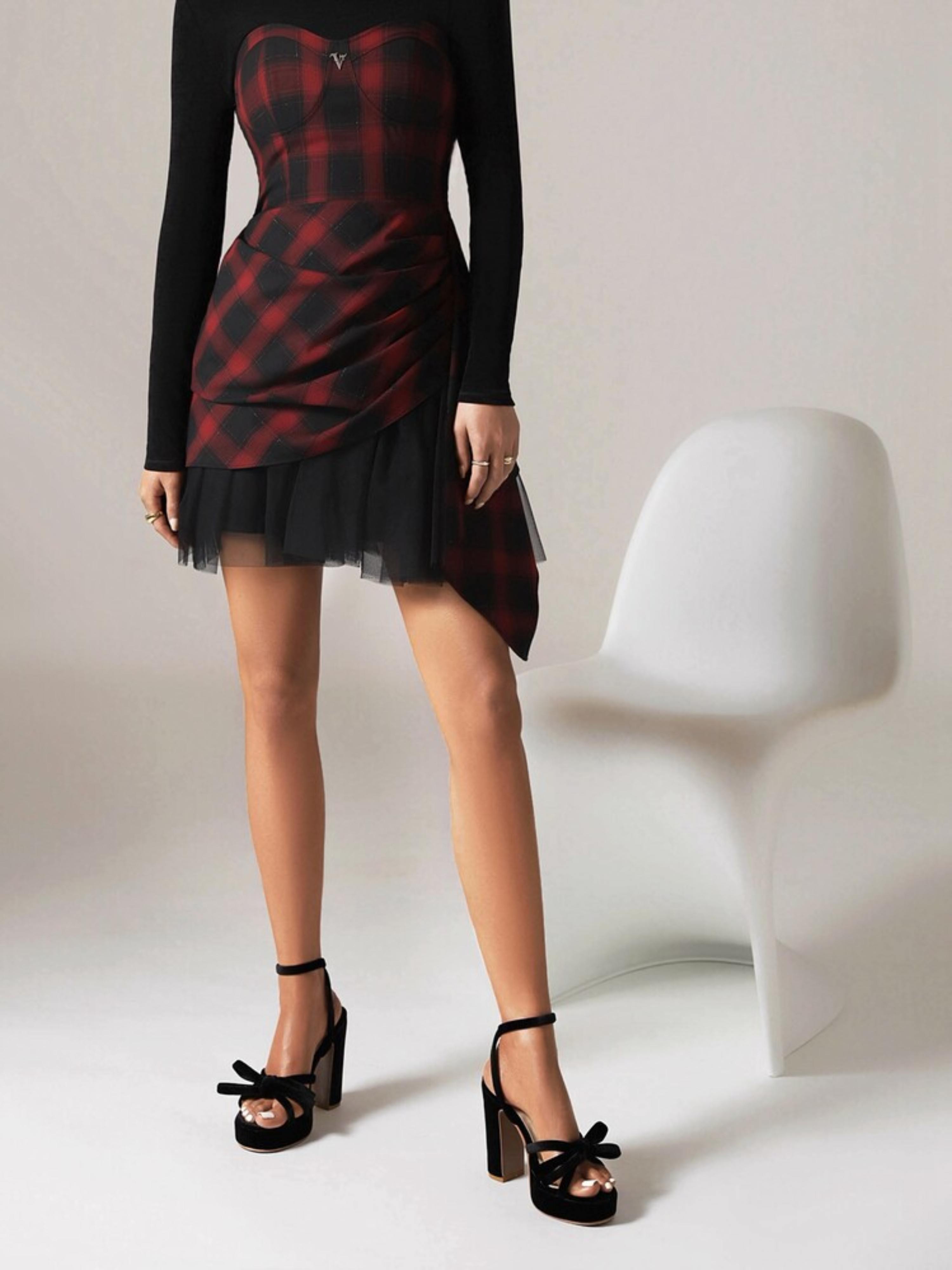 Sophisticated Velvet Bow Black Platform Evening Heel Women Sandals