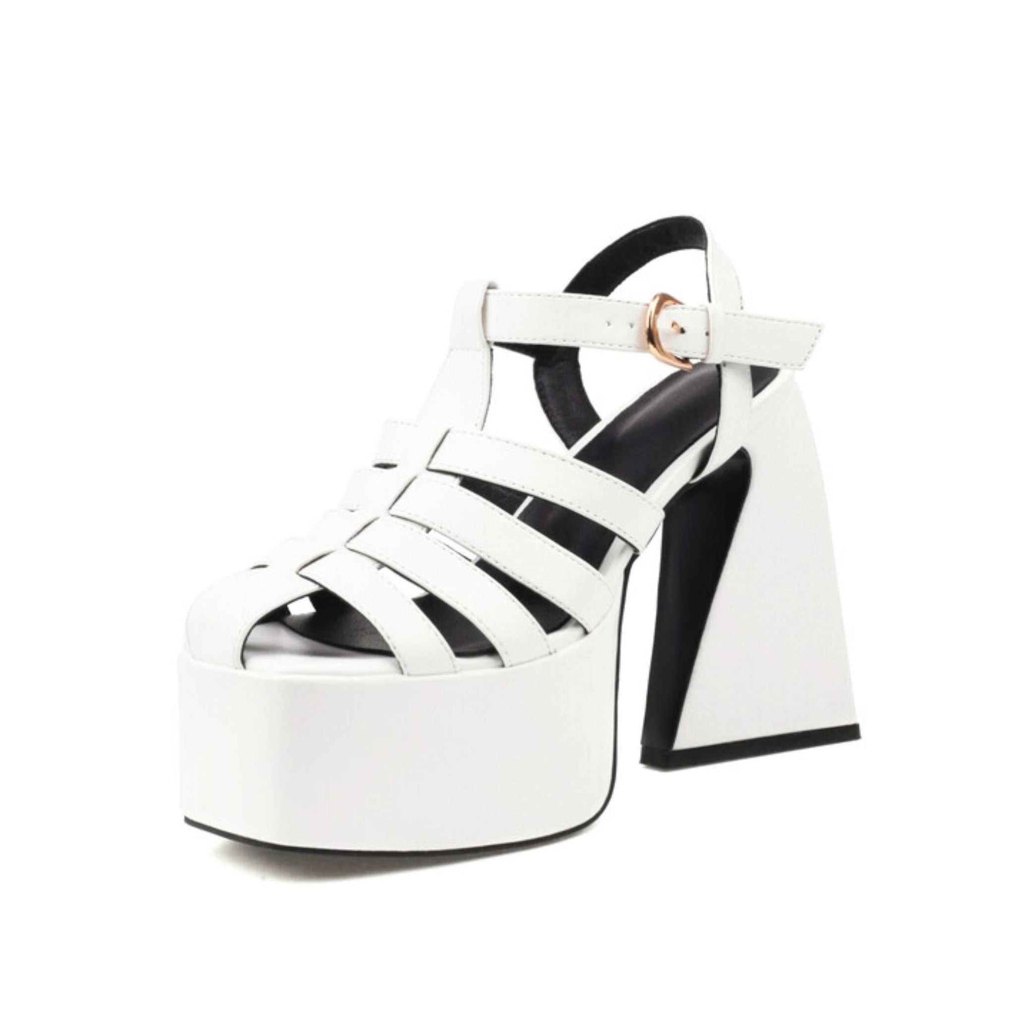 White platform sandal