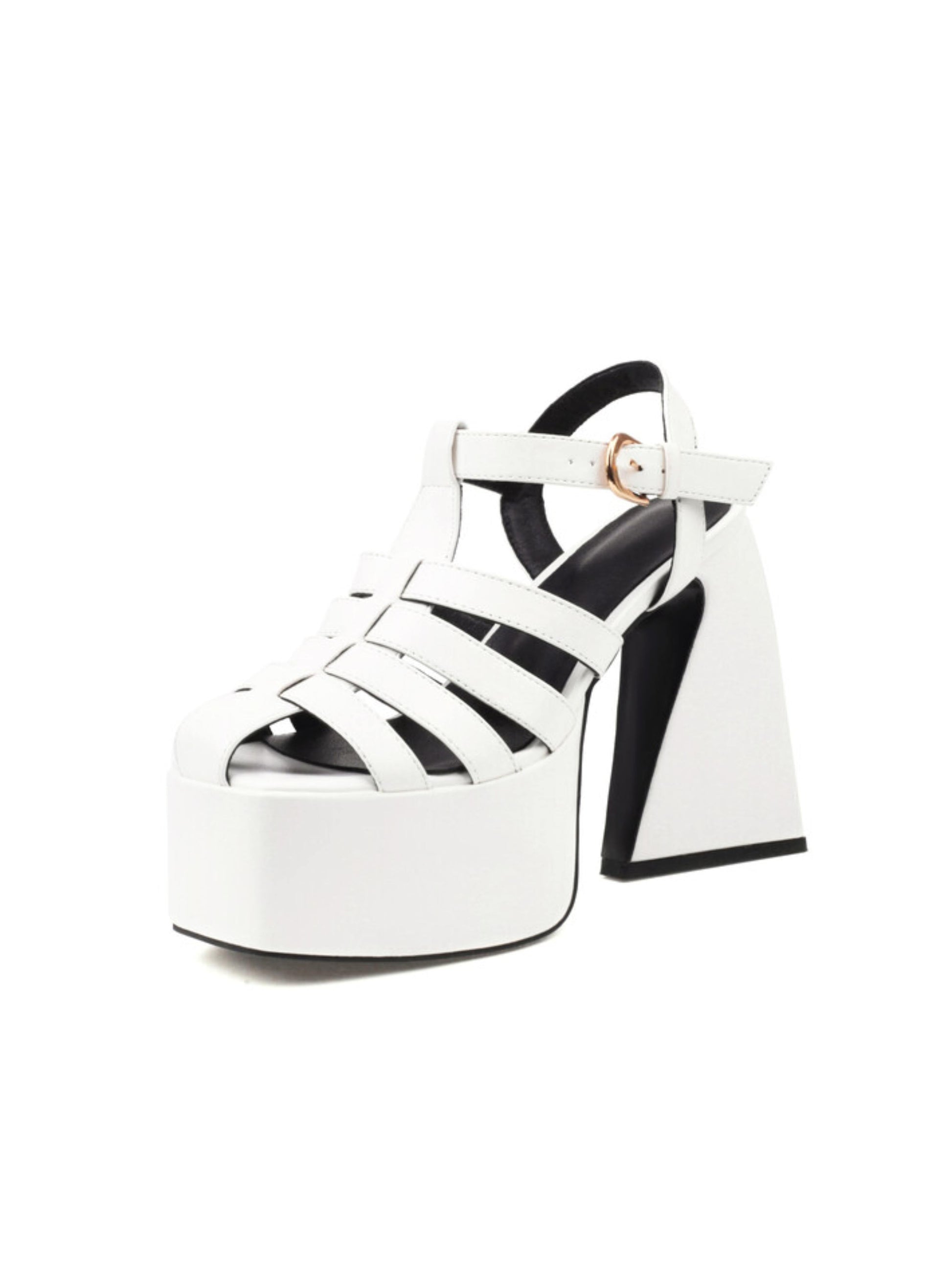 White platform sandal