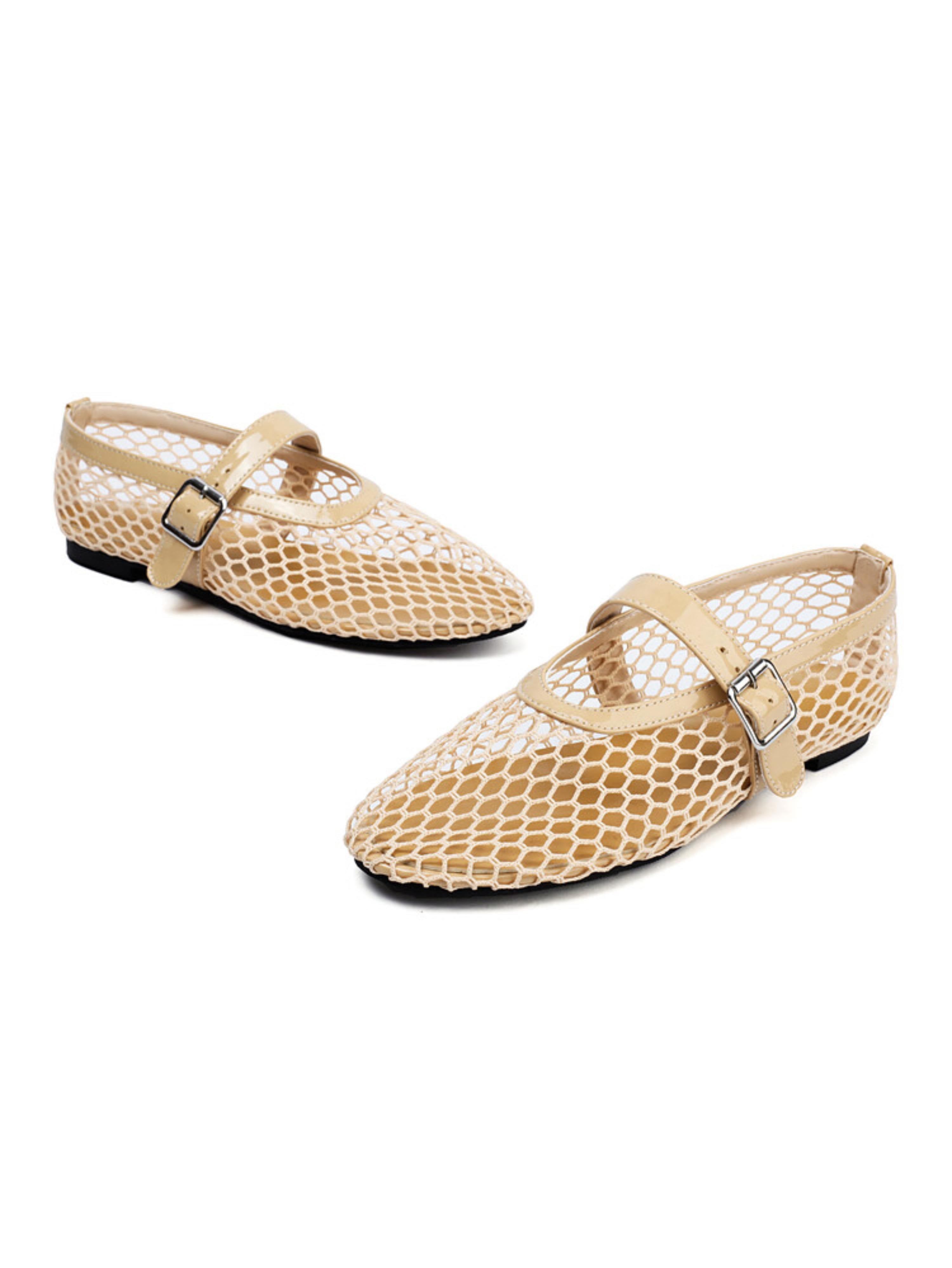 Fashion-Forward Transparent Fishnet Strappy Sandals for Women