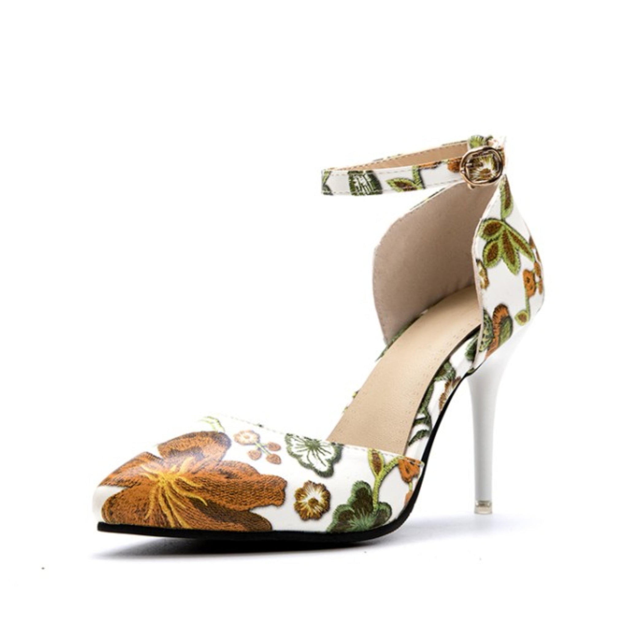 Bold & Beautiful Floral Stiletto Heel Sandals for Women