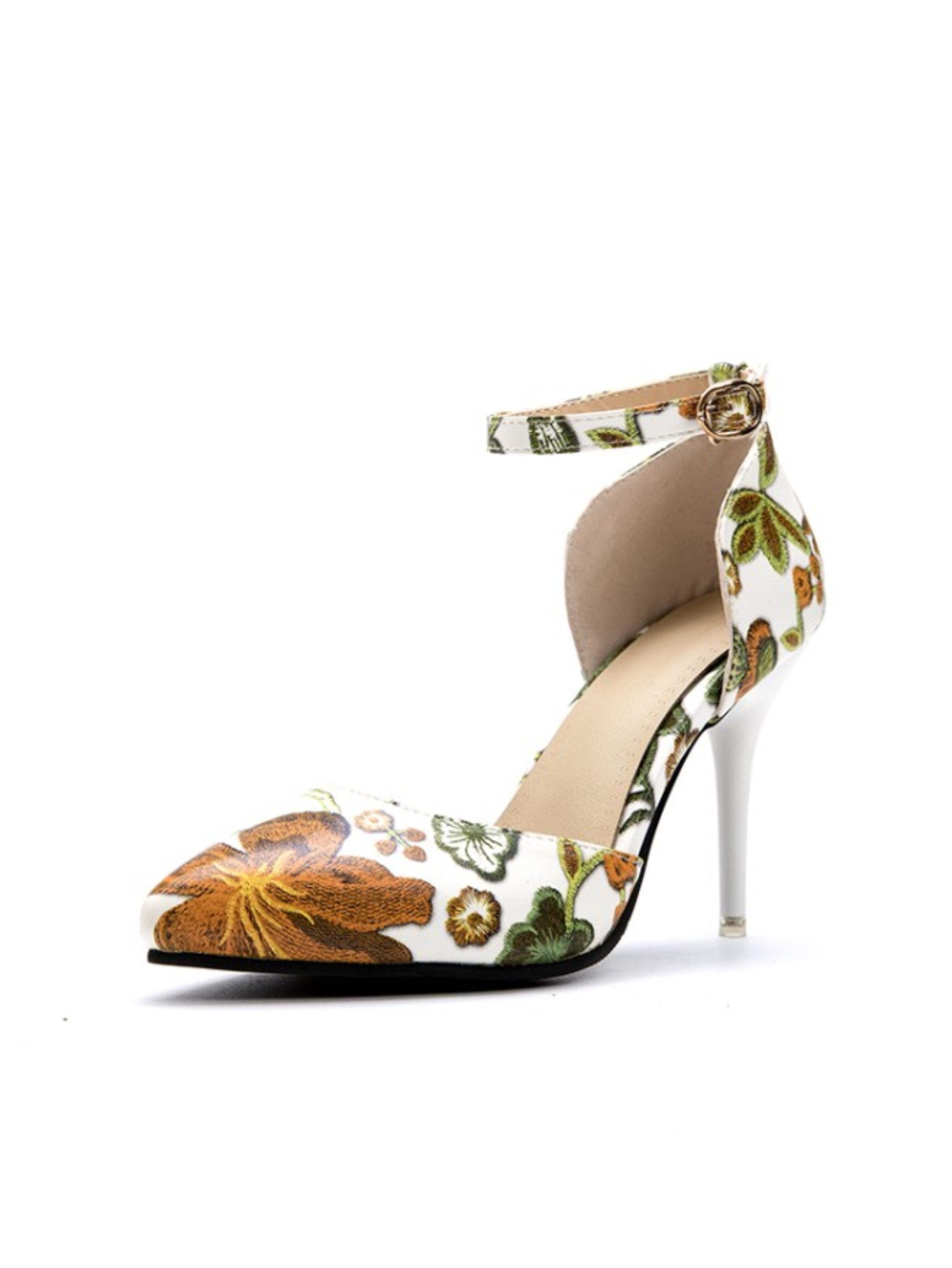 Bold & Beautiful Floral Stiletto Heel Sandals for Women