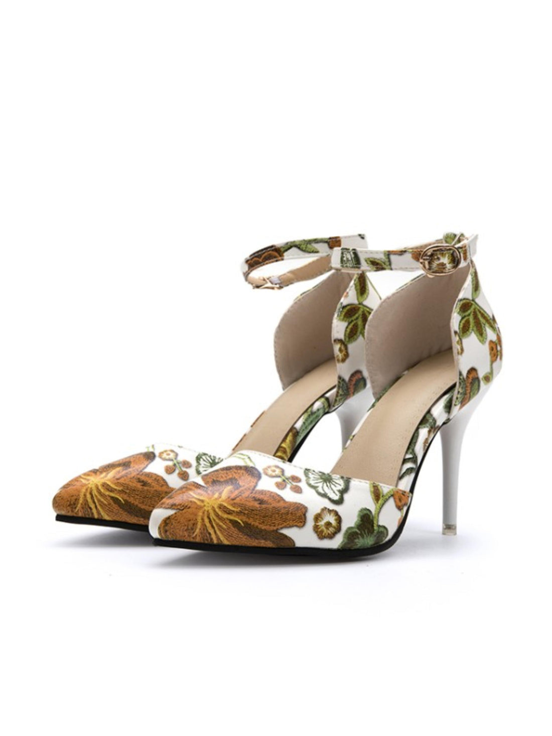 Bold & Beautiful Floral Stiletto Heel Sandals for Women