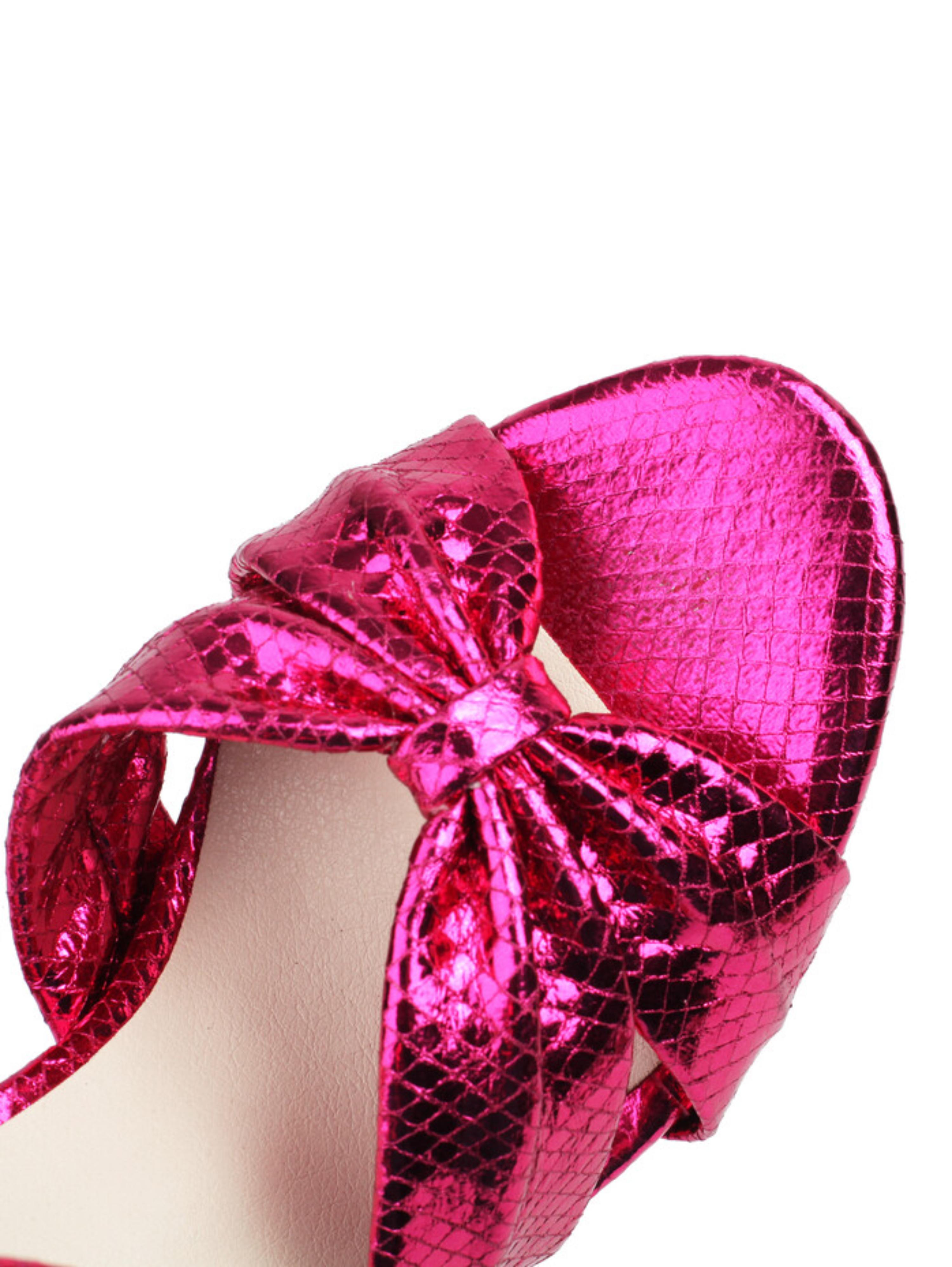 Vibrant Fuchsia Statement Chunky Sandals Women