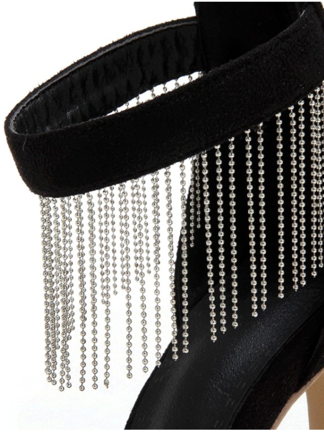 Sparkling Black Rhinestone Strap Stilettos Sandals for Women