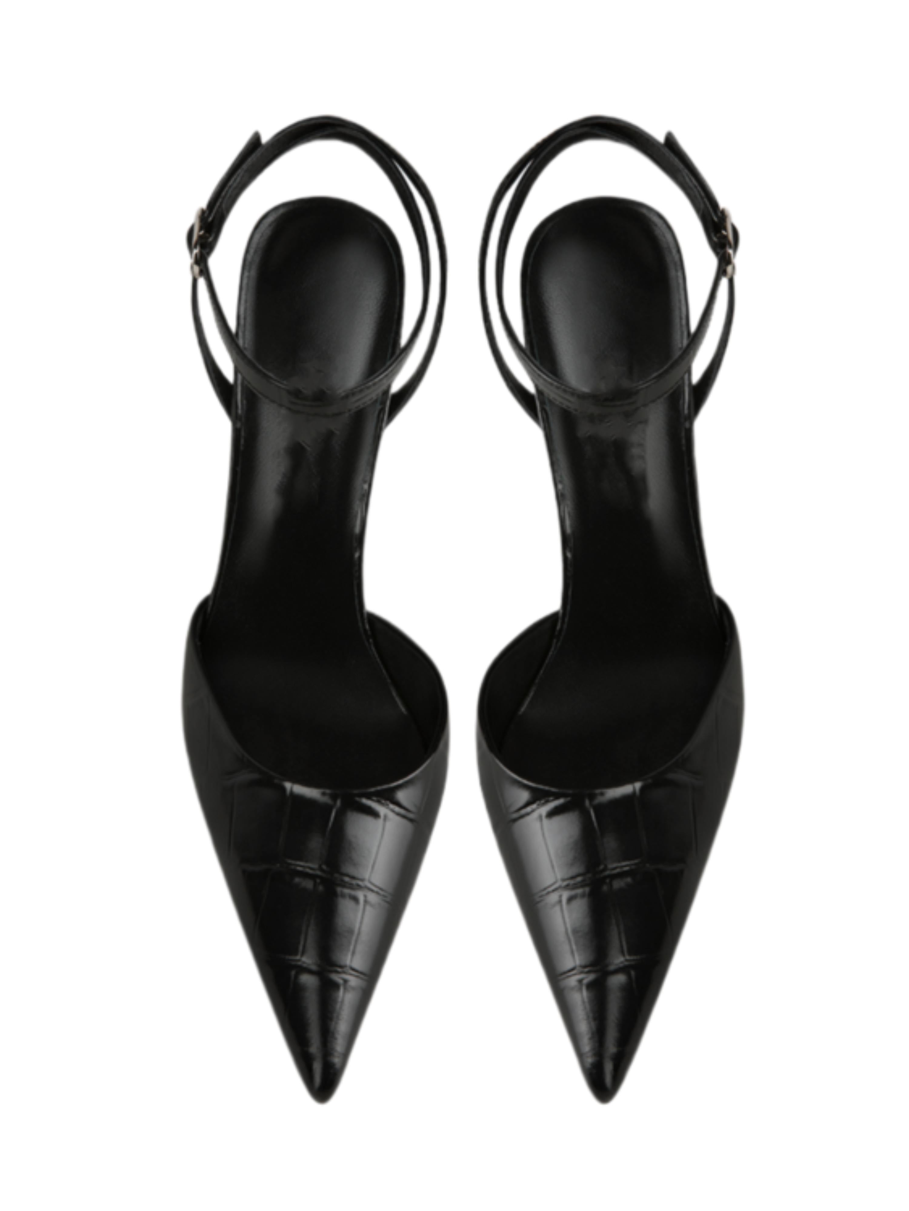 Classic Black Stiletto Heel Sandals for Women