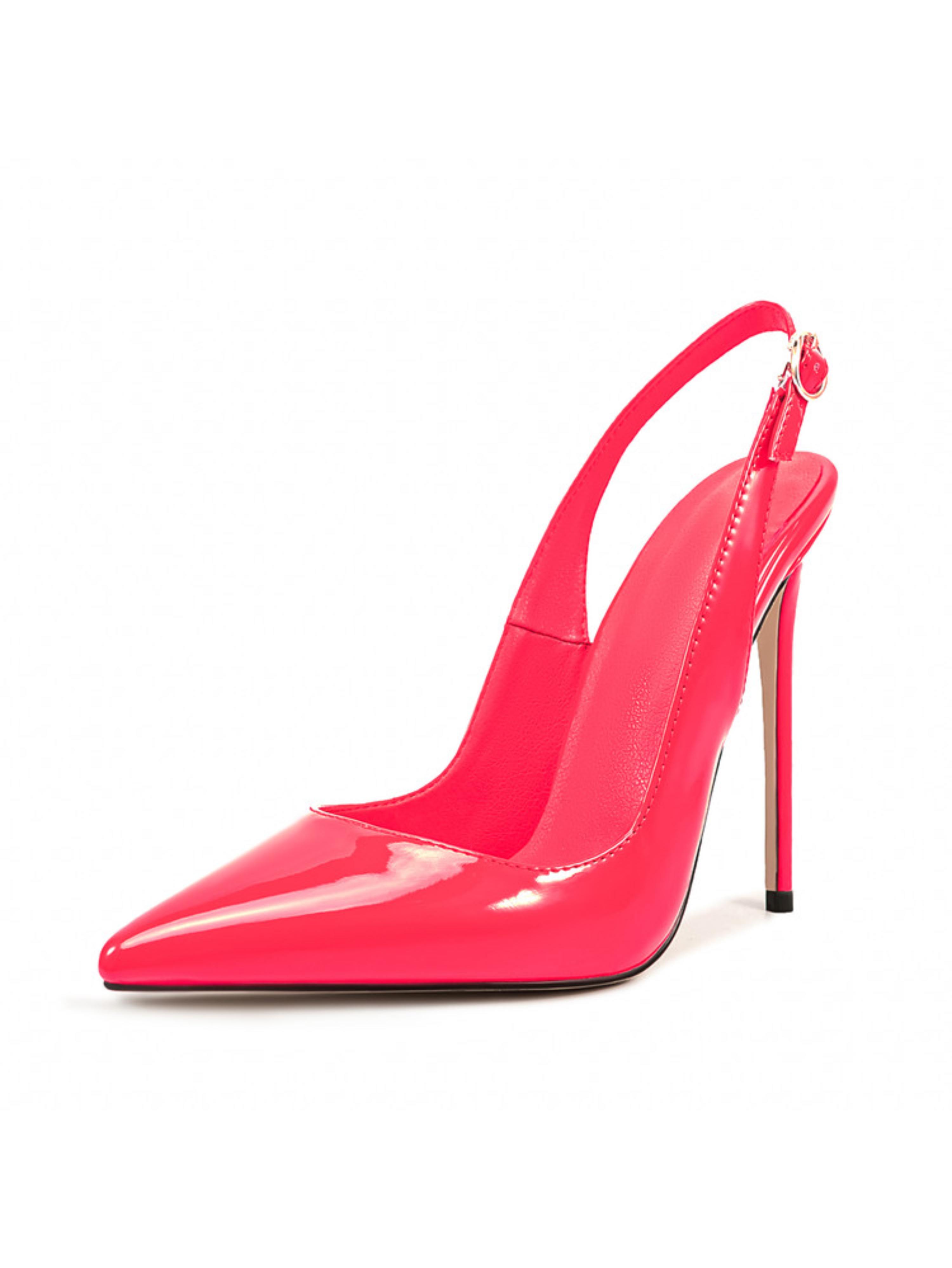 Ultra-Sleek Pink Patent Hot Pink Sandals for Women