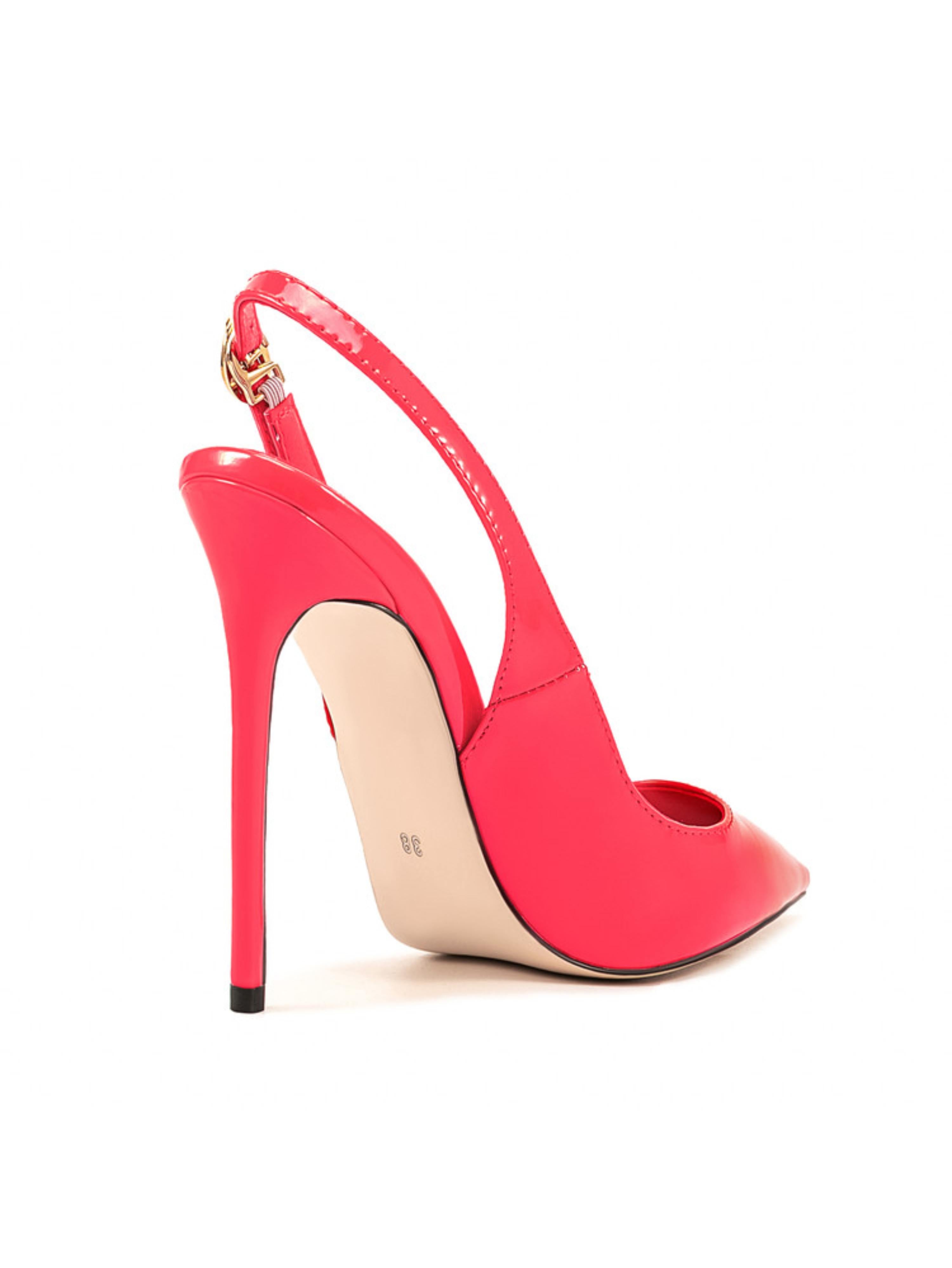 Ultra-Sleek Pink Patent Hot Pink Sandals for Women