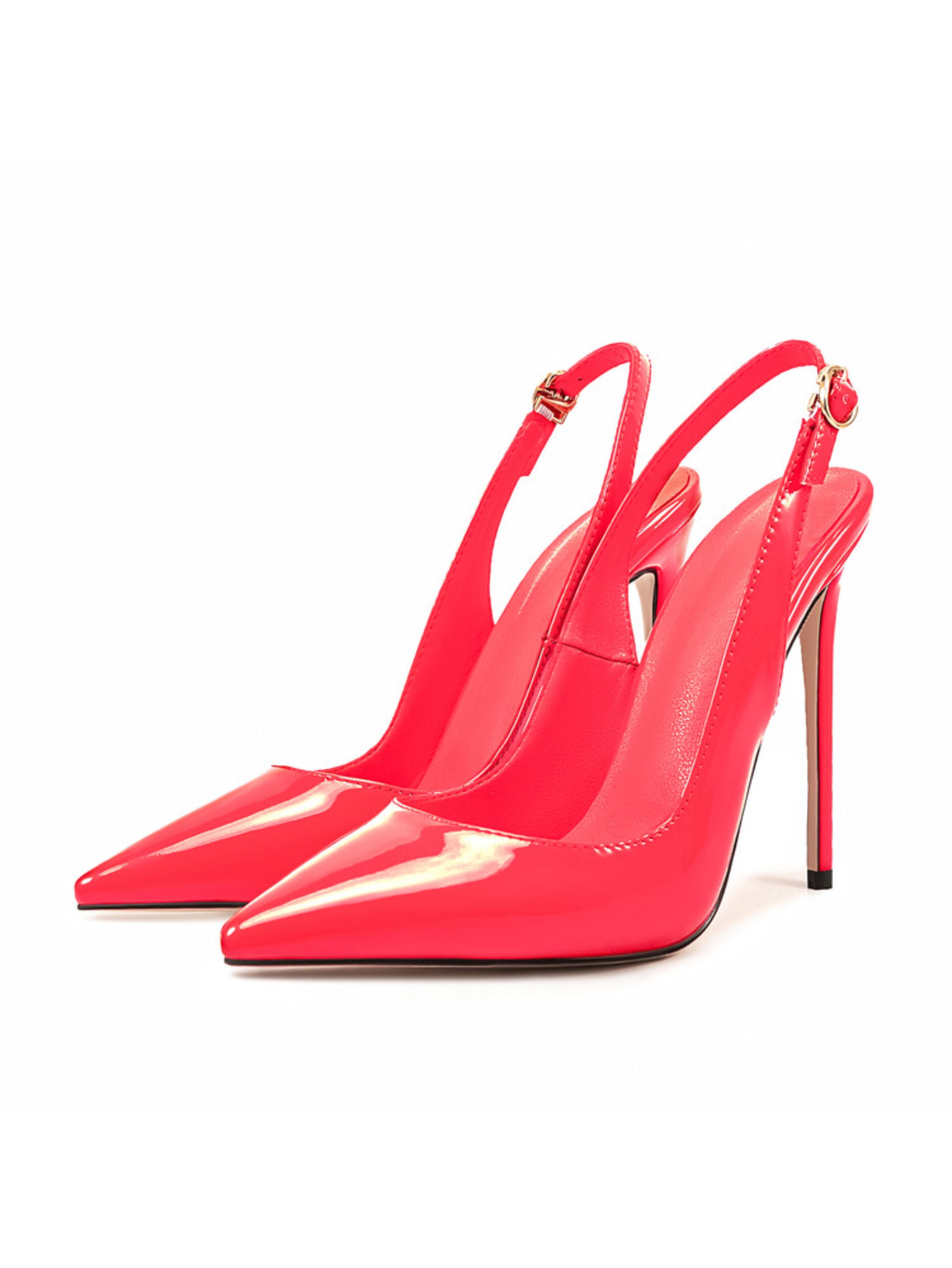 Ultra-Sleek Pink Patent Hot Pink Sandals for Women