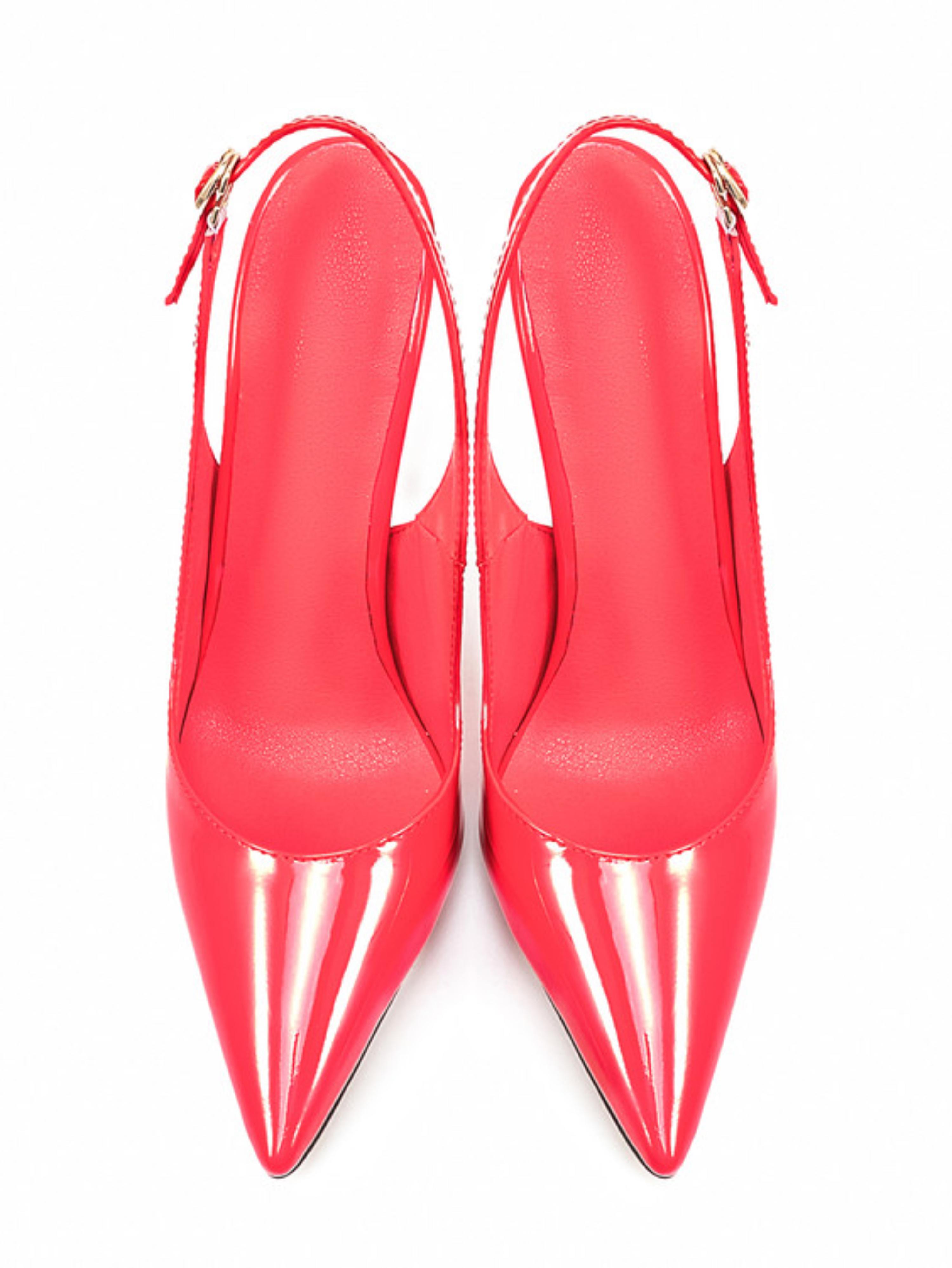 Ultra-Sleek Pink Patent Hot Pink Sandals for Women