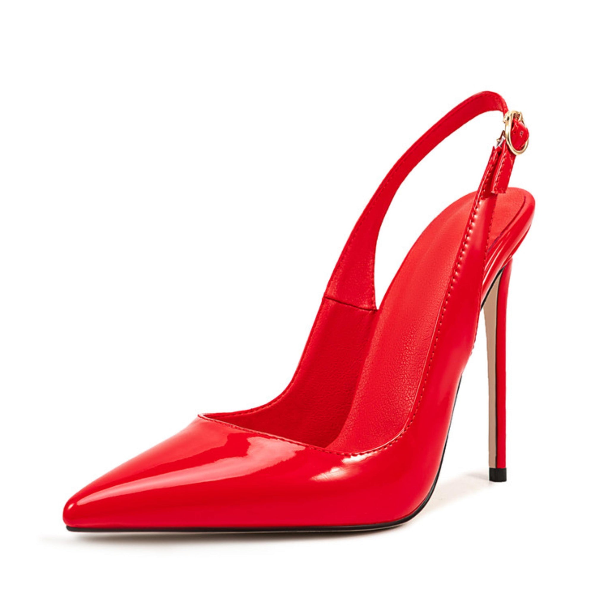 Night Out Red with Sharply Pointed Toe Sandals for Women