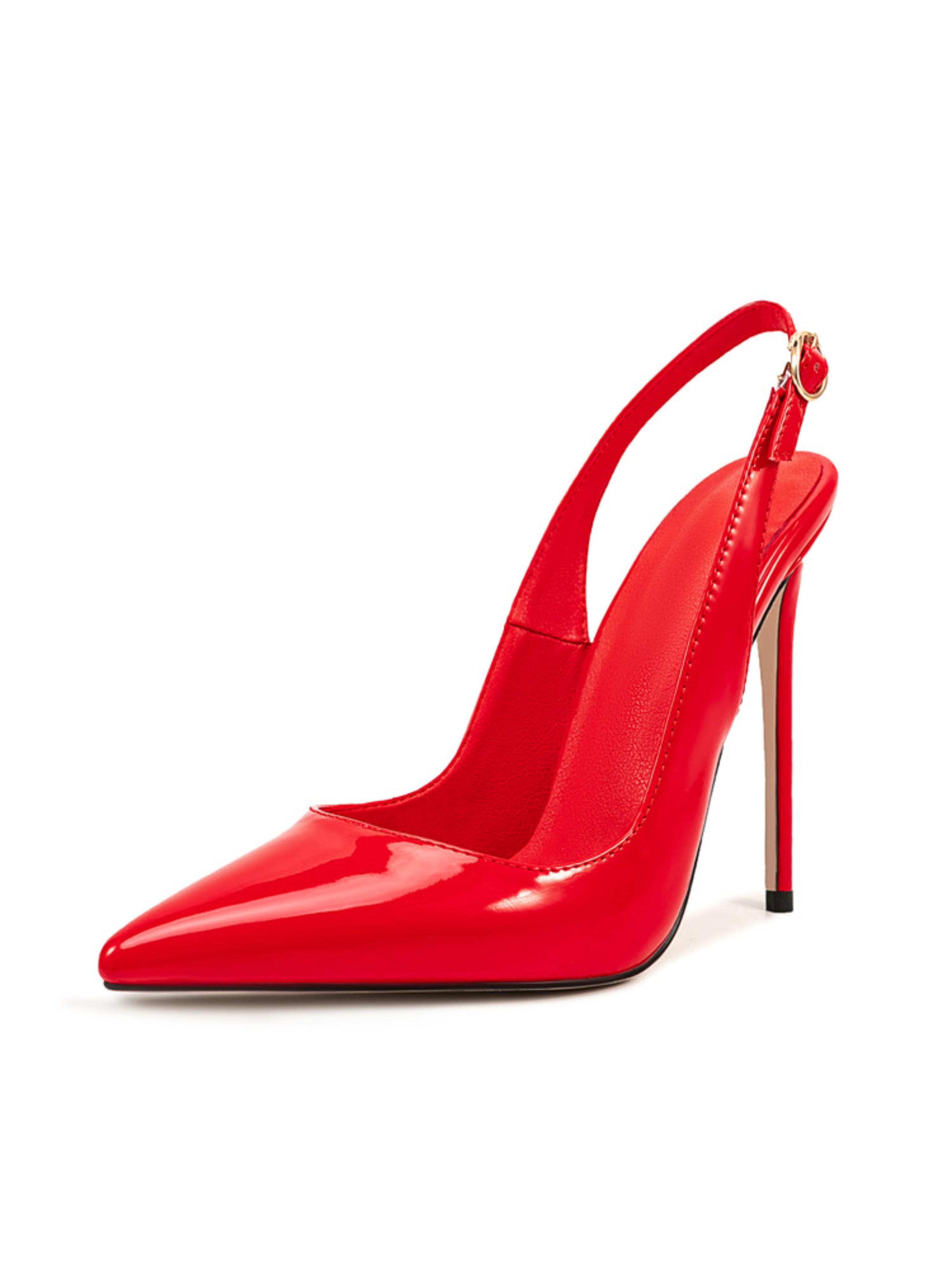 Night Out Red with Sharply Pointed Toe Sandals for Women