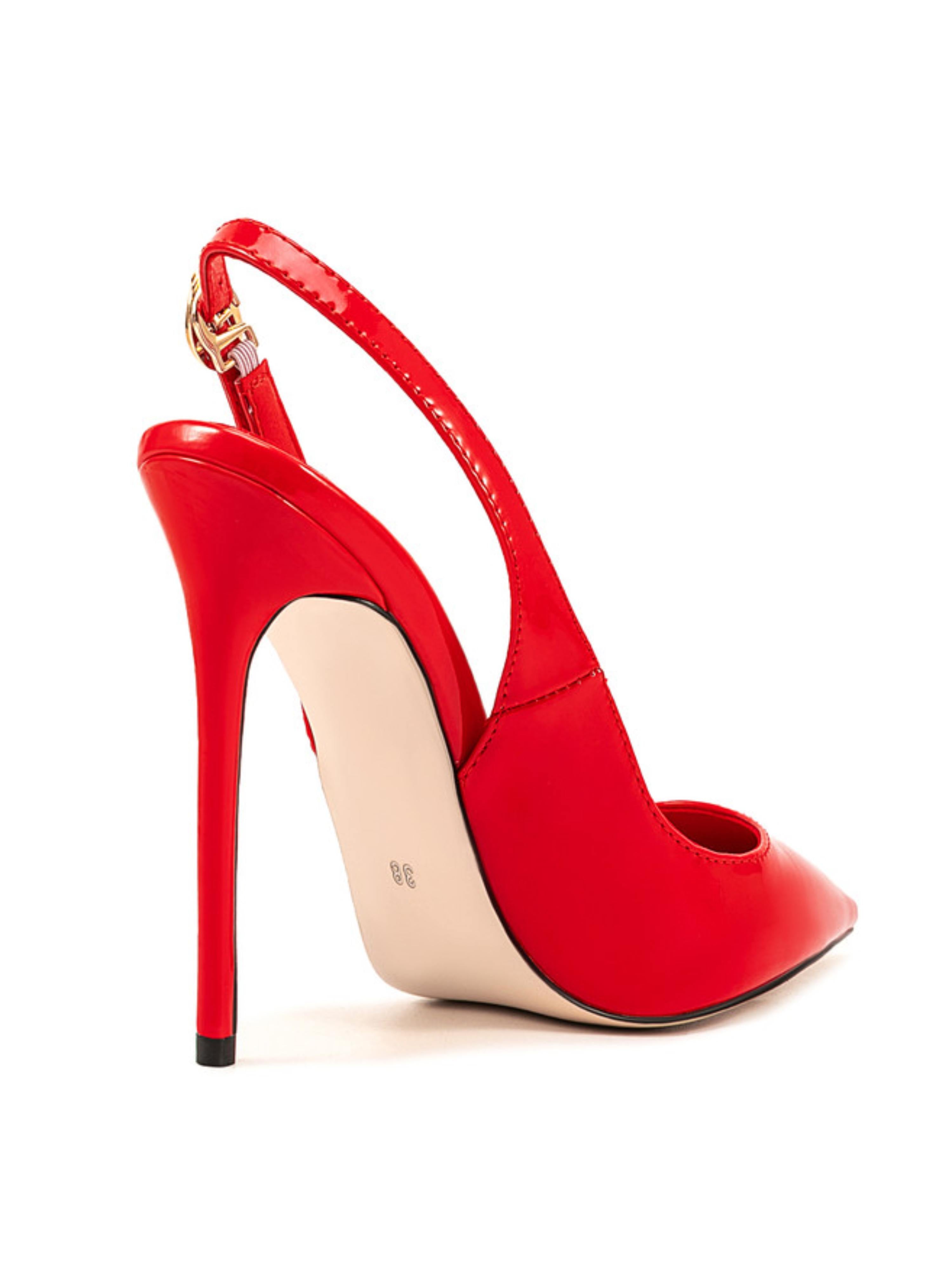 Night Out Red with Sharply Pointed Toe Sandals for Women