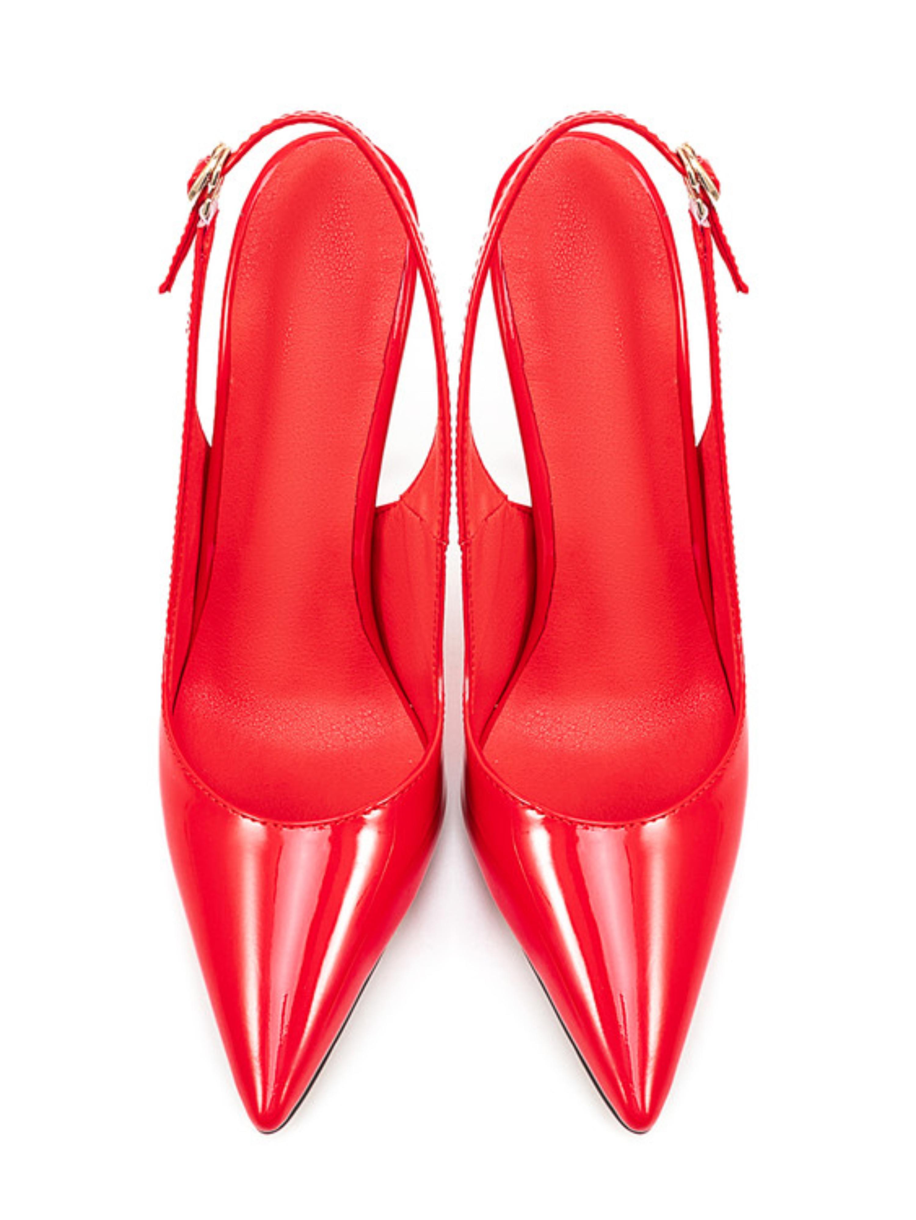 Night Out Red with Sharply Pointed Toe Sandals for Women