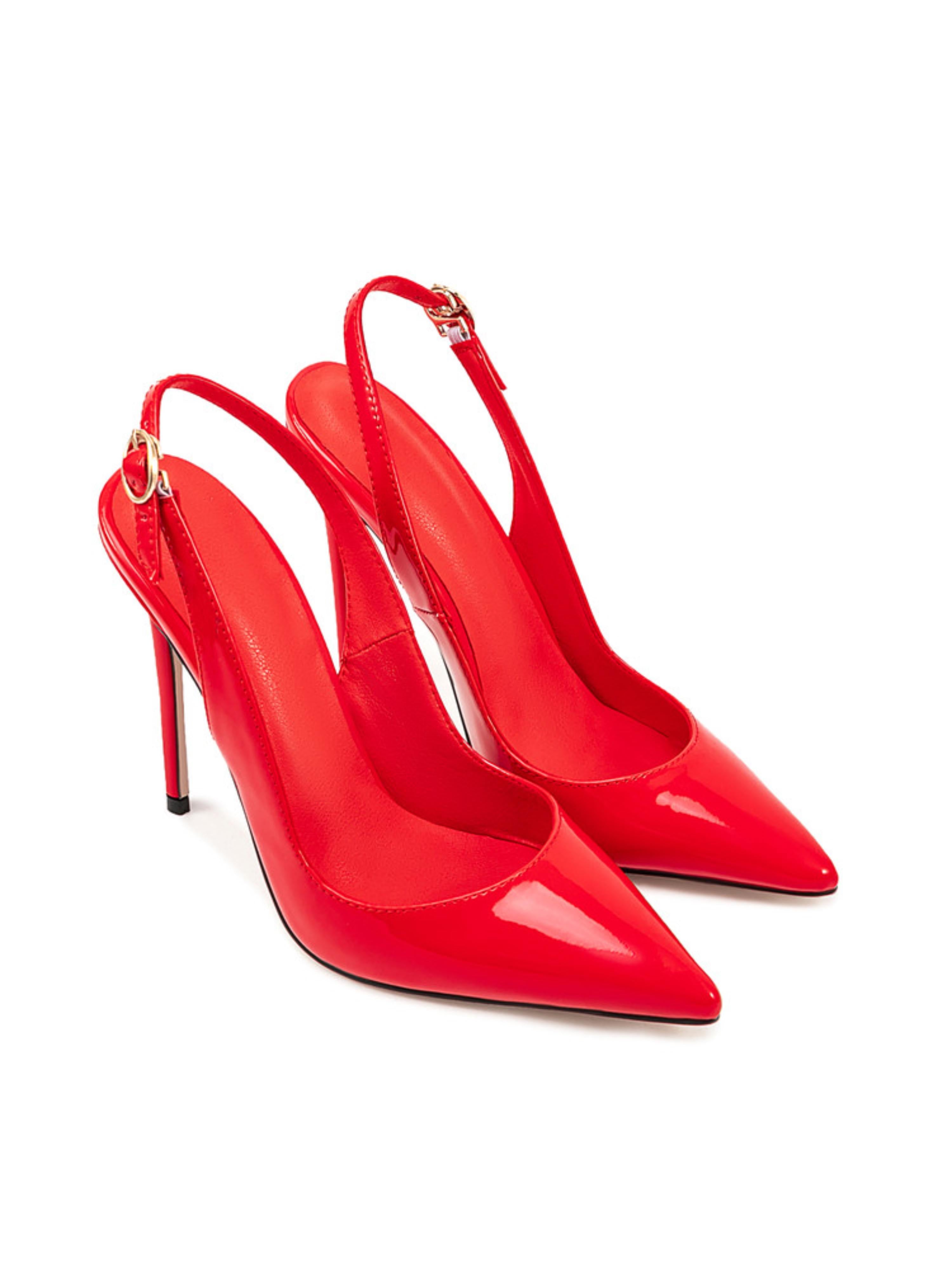 Night Out Red with Sharply Pointed Toe Sandals for Women