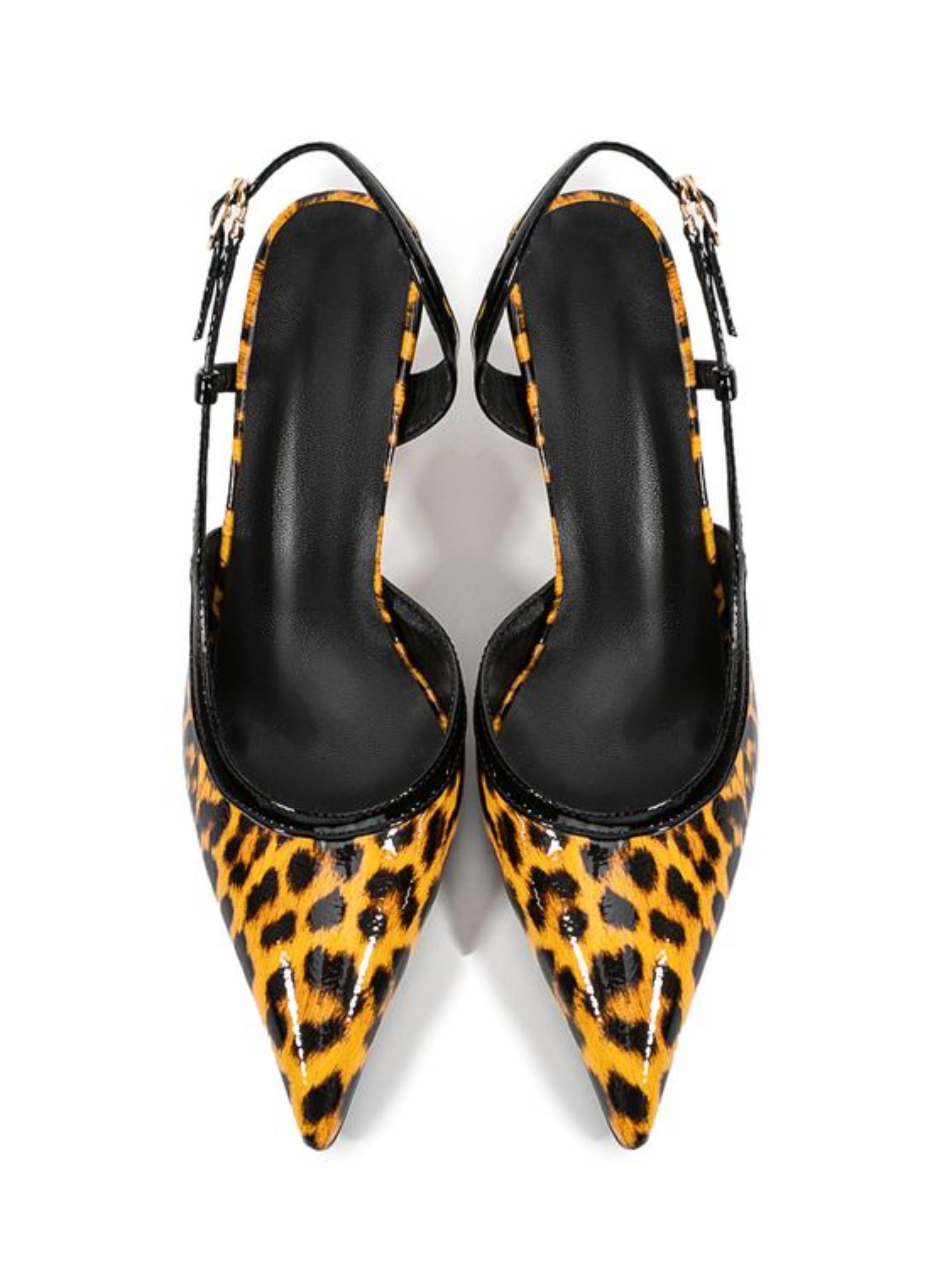 Leopard Print Slingback Women Wedge Sandals