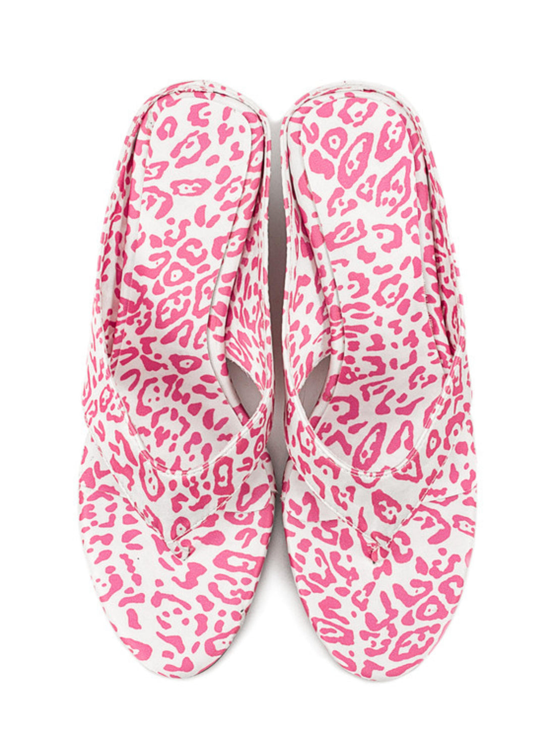 Trendy Pink Leopard Print Women Wedge Sandals