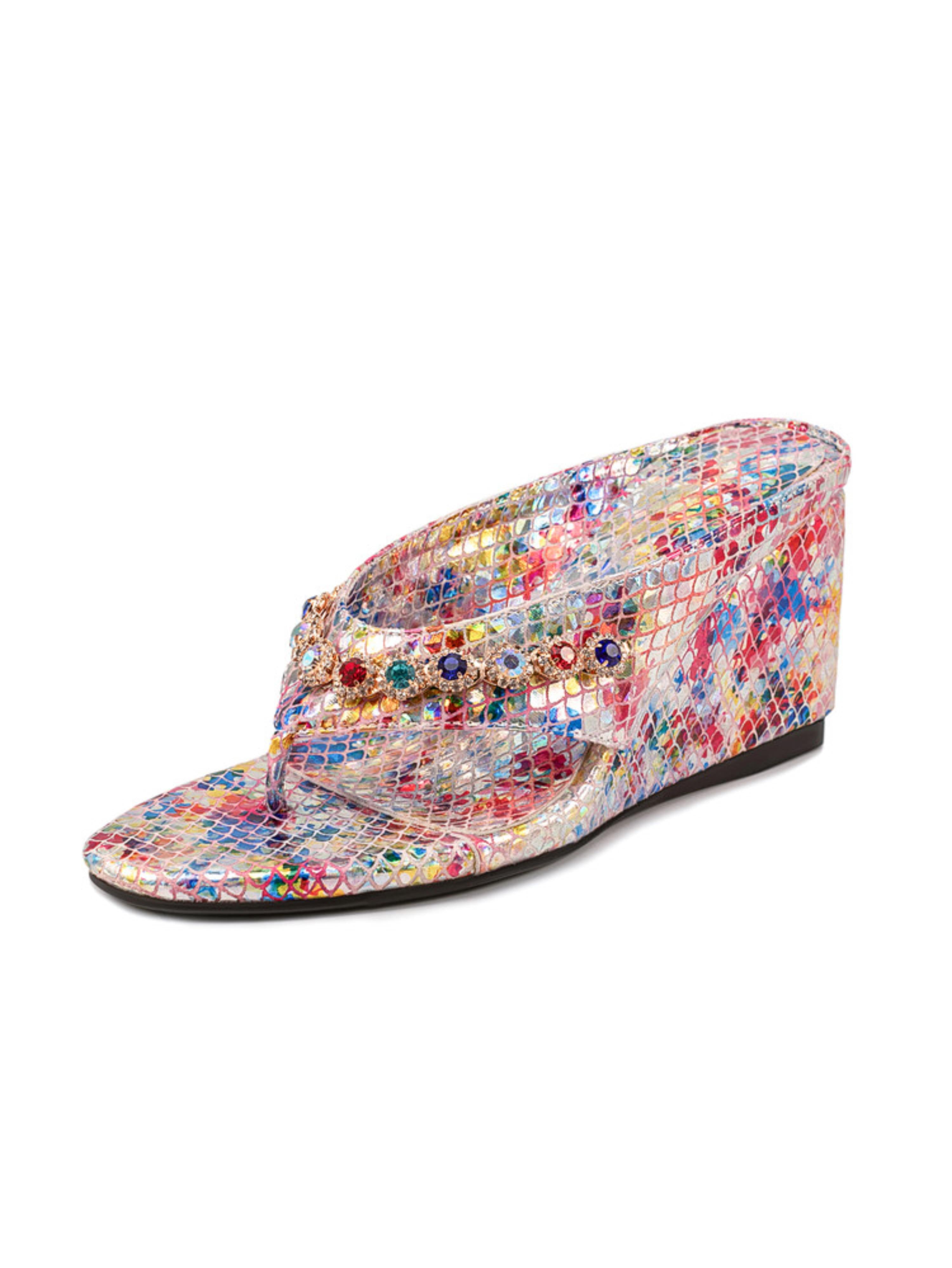 Pink Rhinestone Walking Sandals for Women