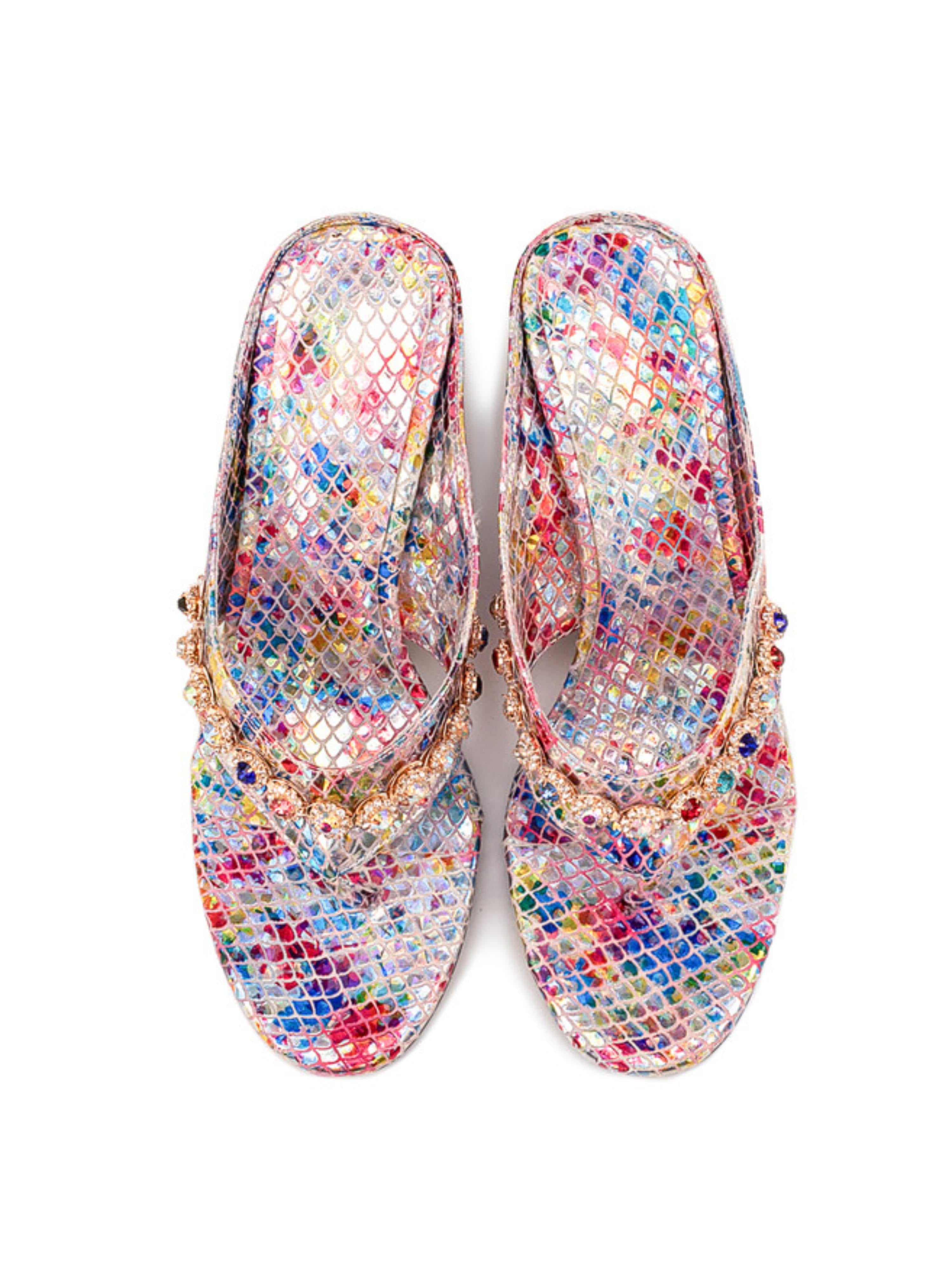 Pink Rhinestone Walking Sandals for Women