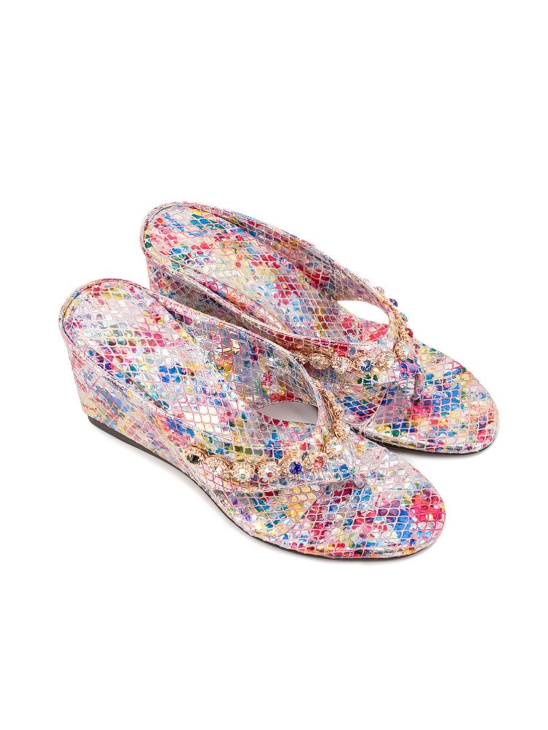 Pink Rhinestone Walking Sandals for Women