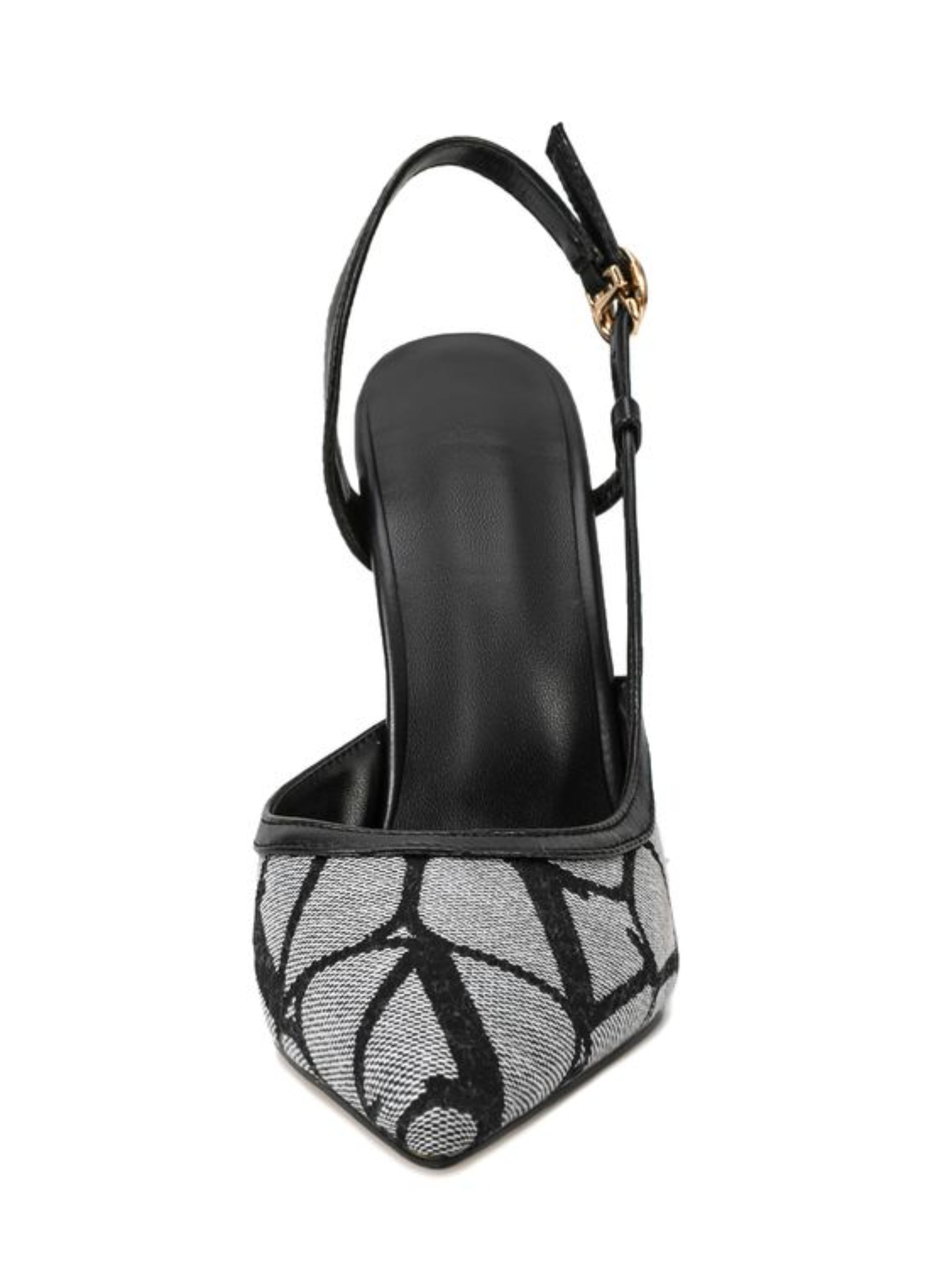 Pointed-Toe Pumps Women's Black Sandals