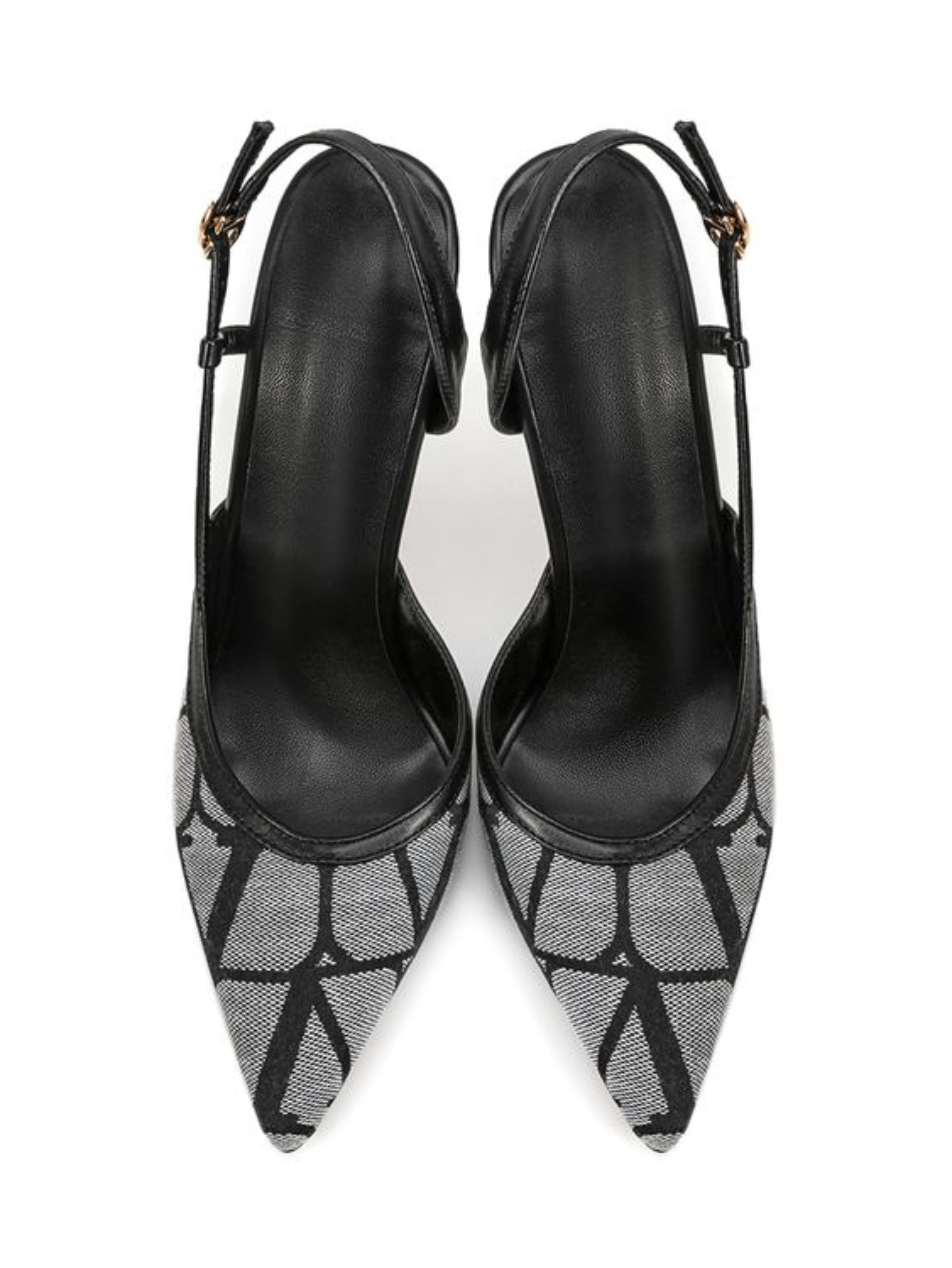 Pointed-Toe Pumps Women's Black Sandals