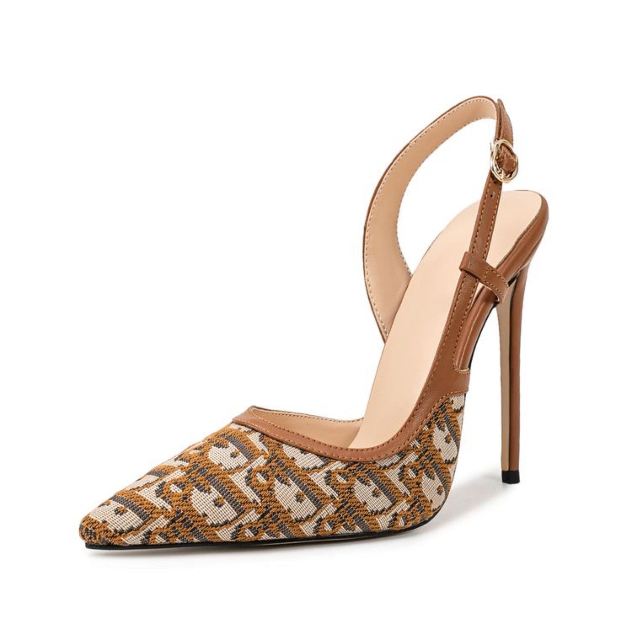 Earth-Toned Glamour Brown Sandals for Women