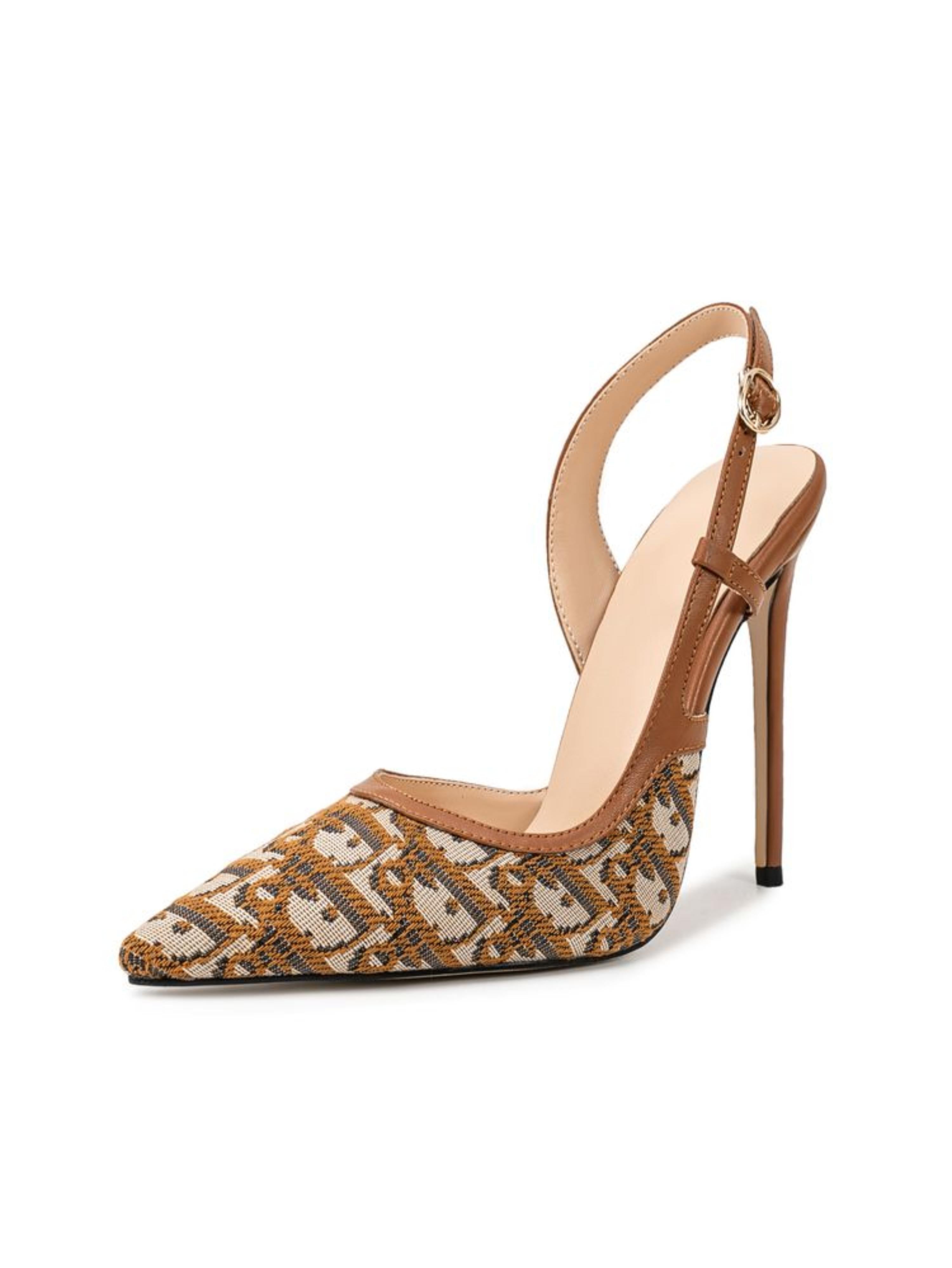 Earth-Toned Glamour Brown Sandals for Women