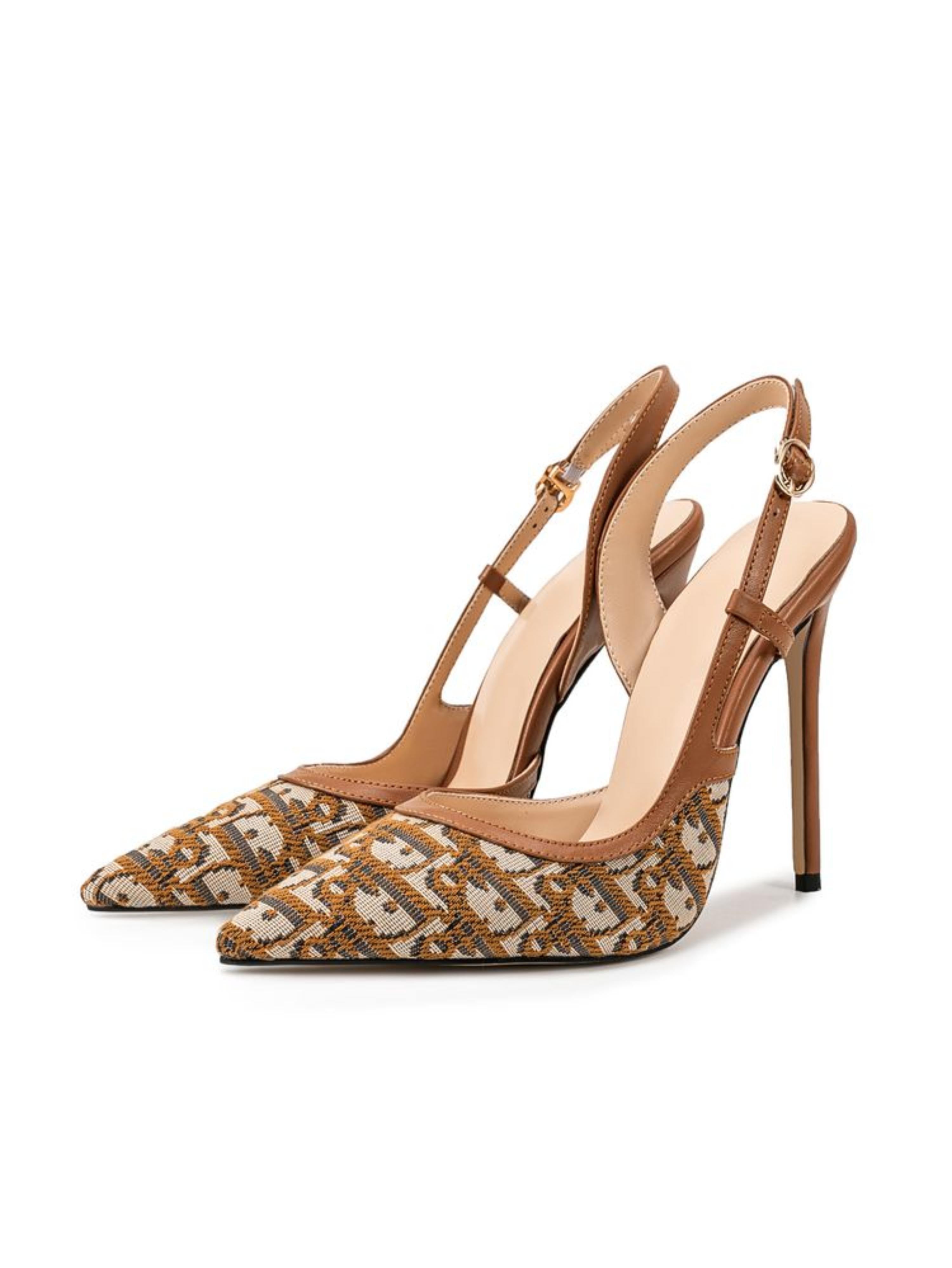 Earth-Toned Glamour Brown Sandals for Women