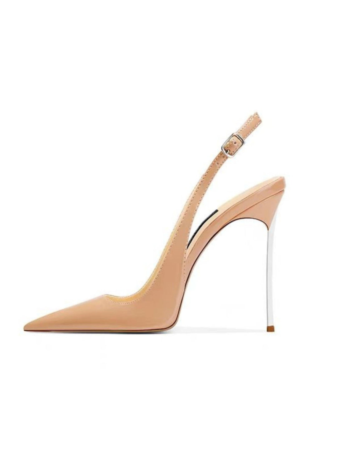 Nude high-heeled shoe