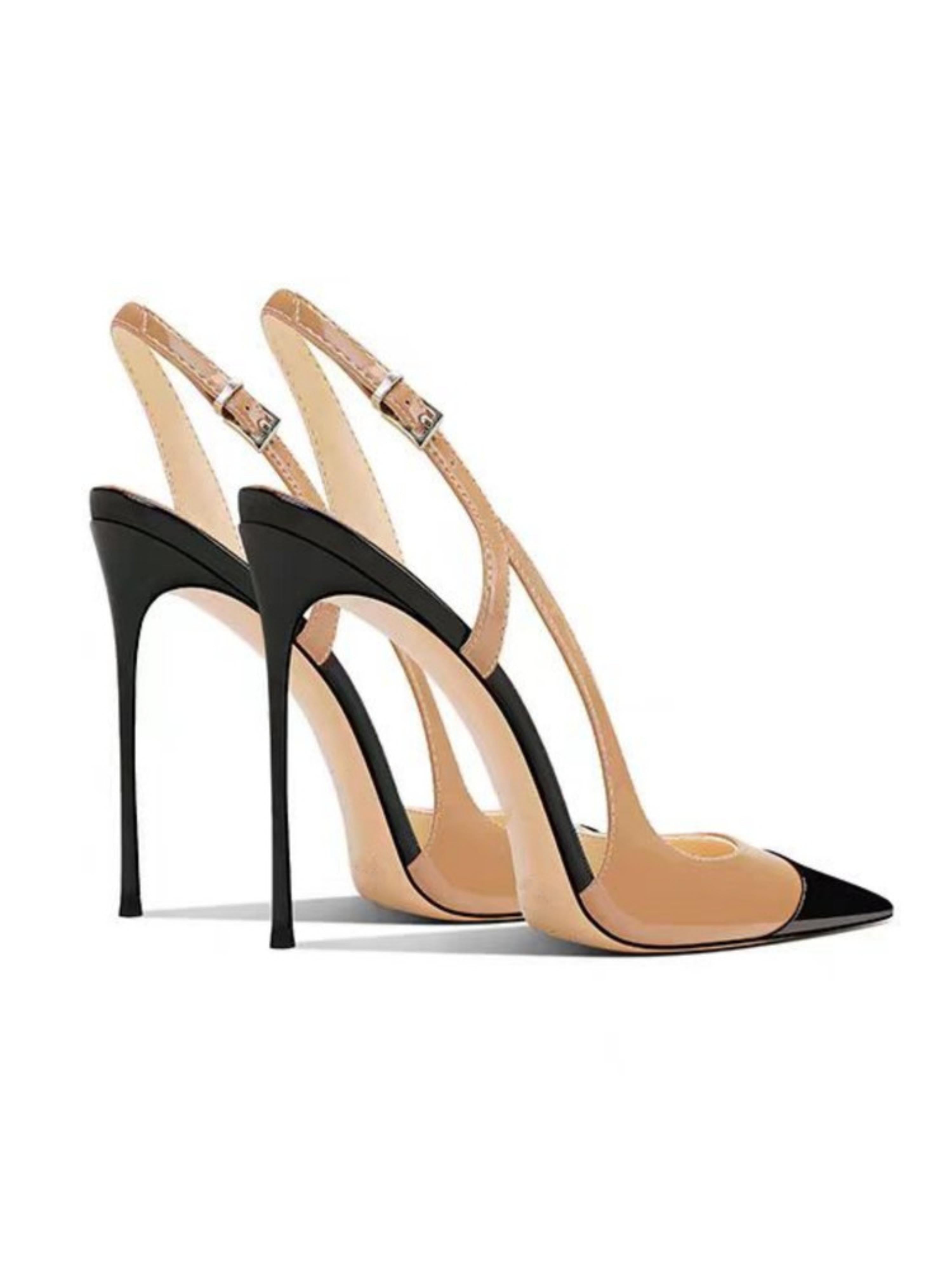DuoTone Stiletto Women's Dress Sandals