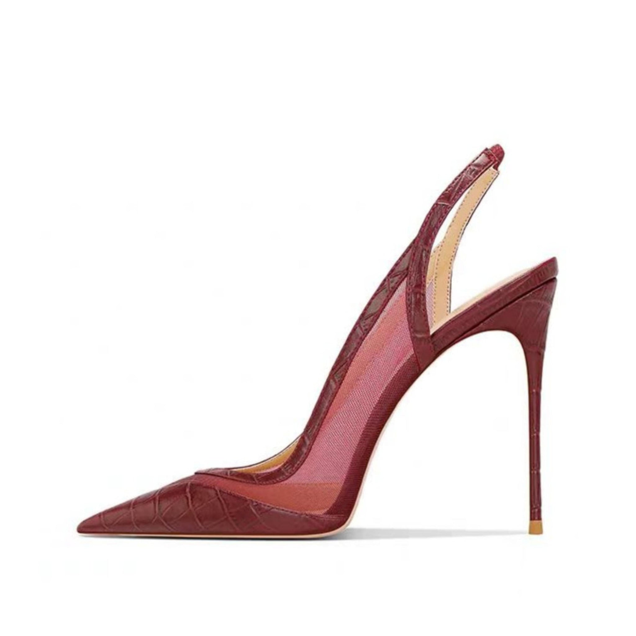Red high-heeled shoe