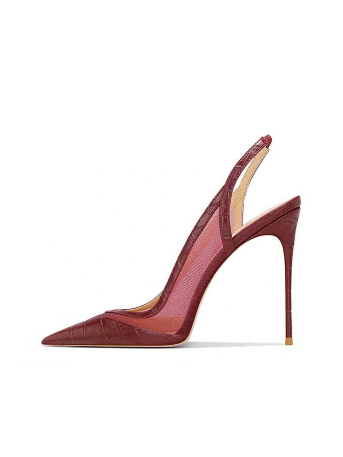 Red high-heeled shoe