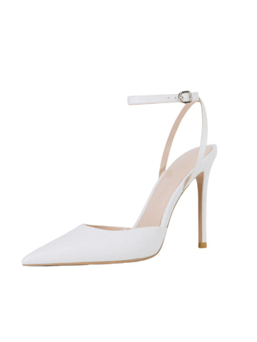 Pointed-Toe Women White Sandals