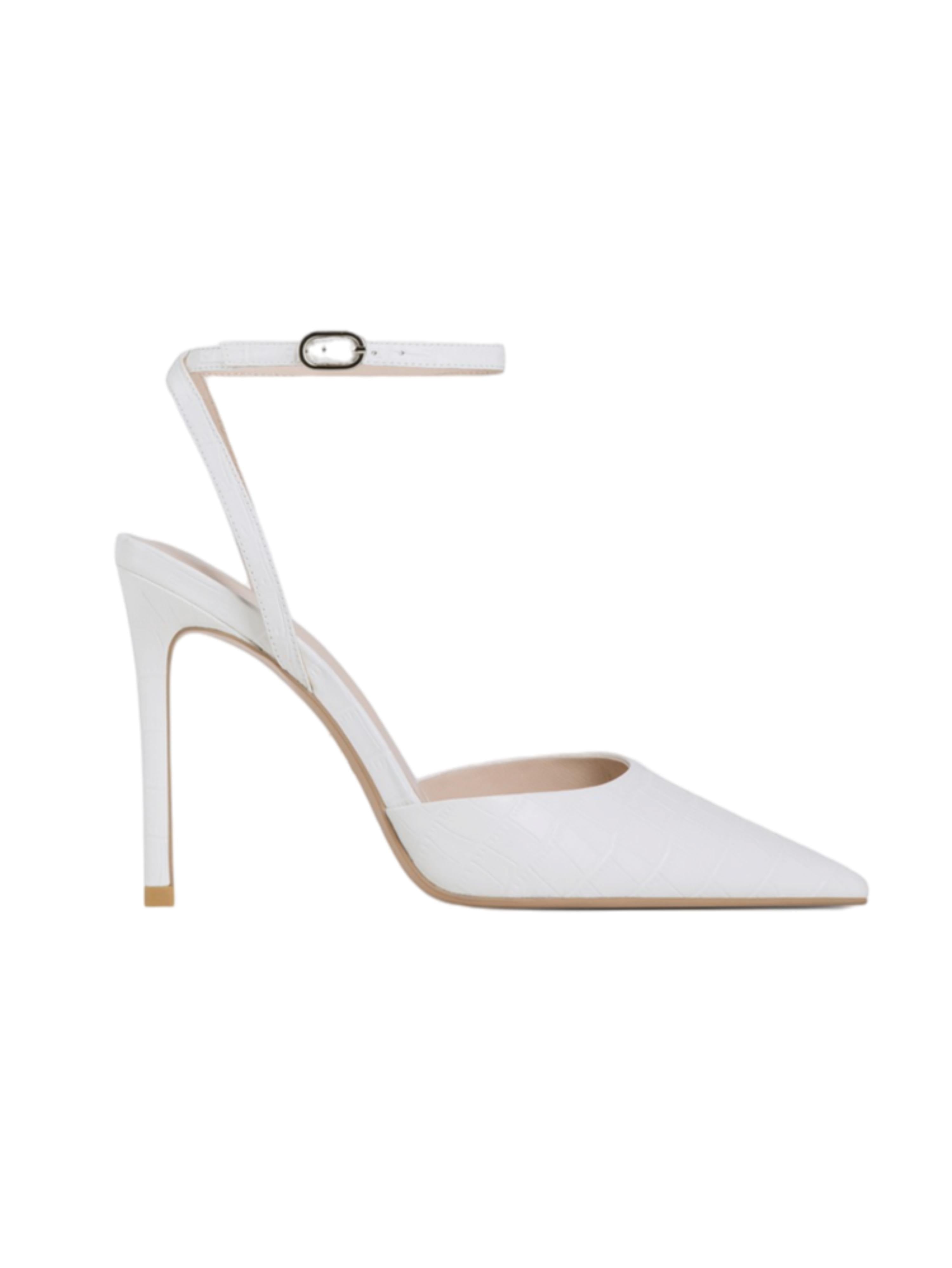 Pointed-Toe Women White Sandals