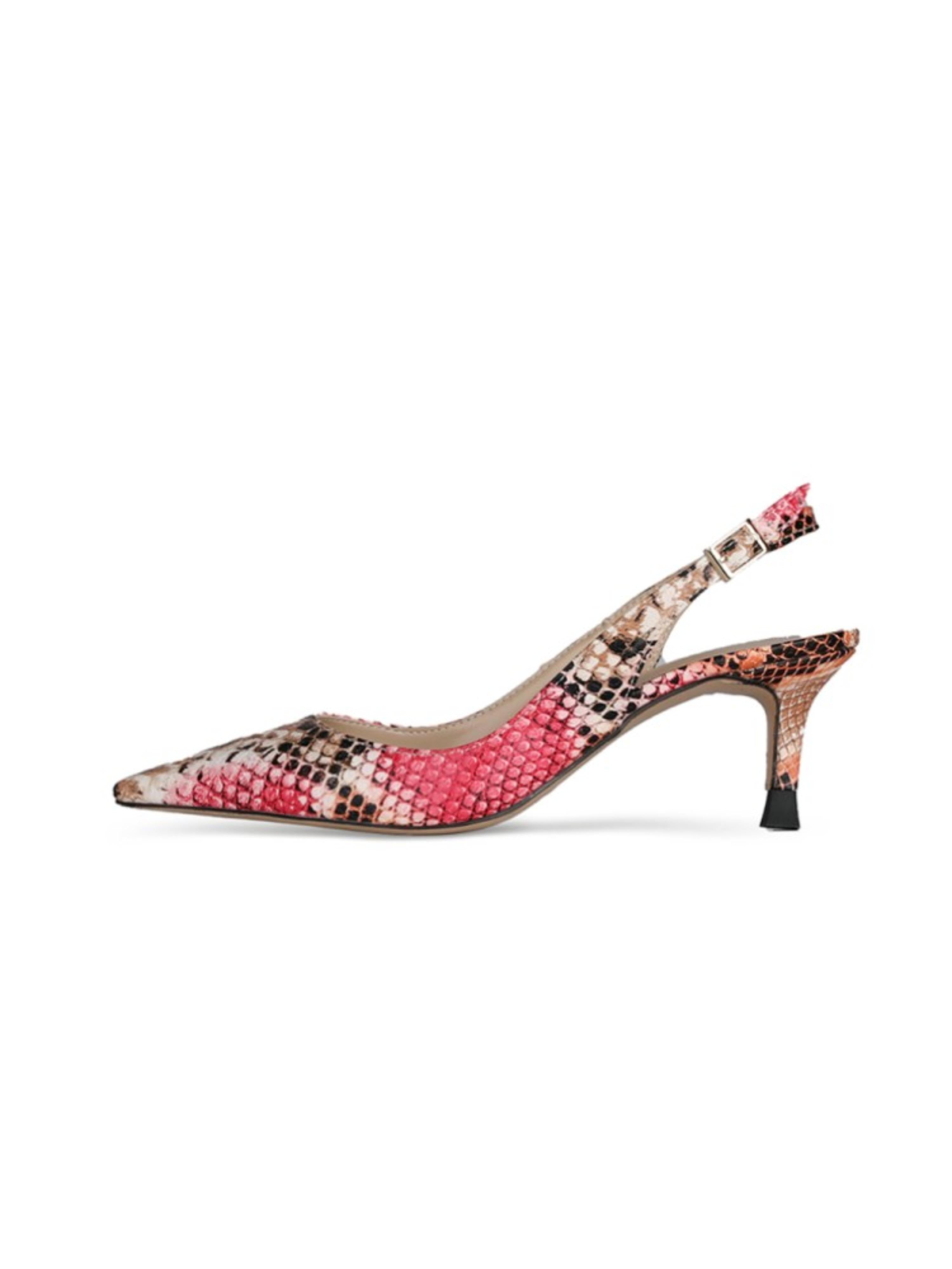 Kitten Heel Pumps Red Sandals for Women