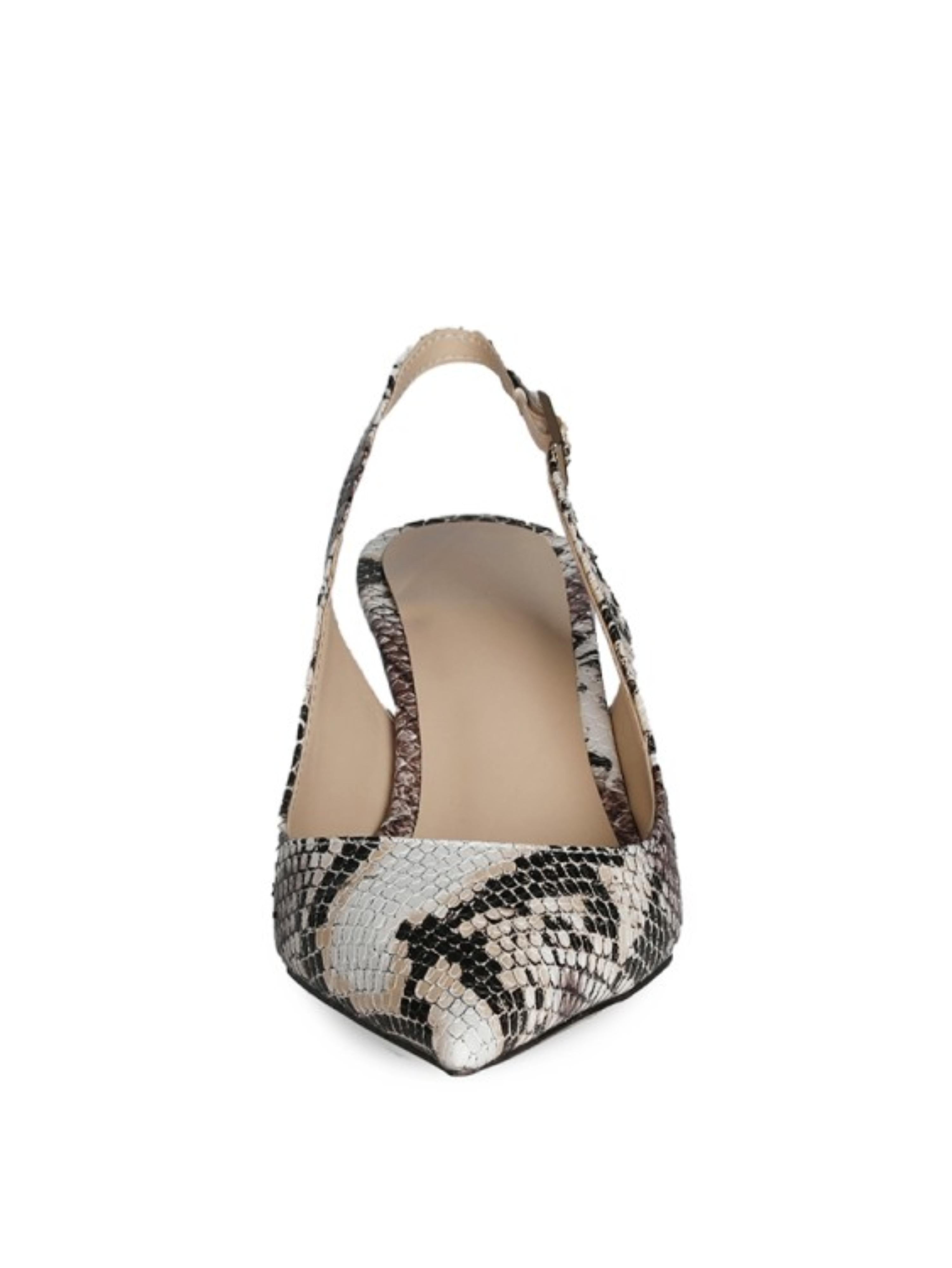 Snakeskin Slingback Women Heel Sandals
