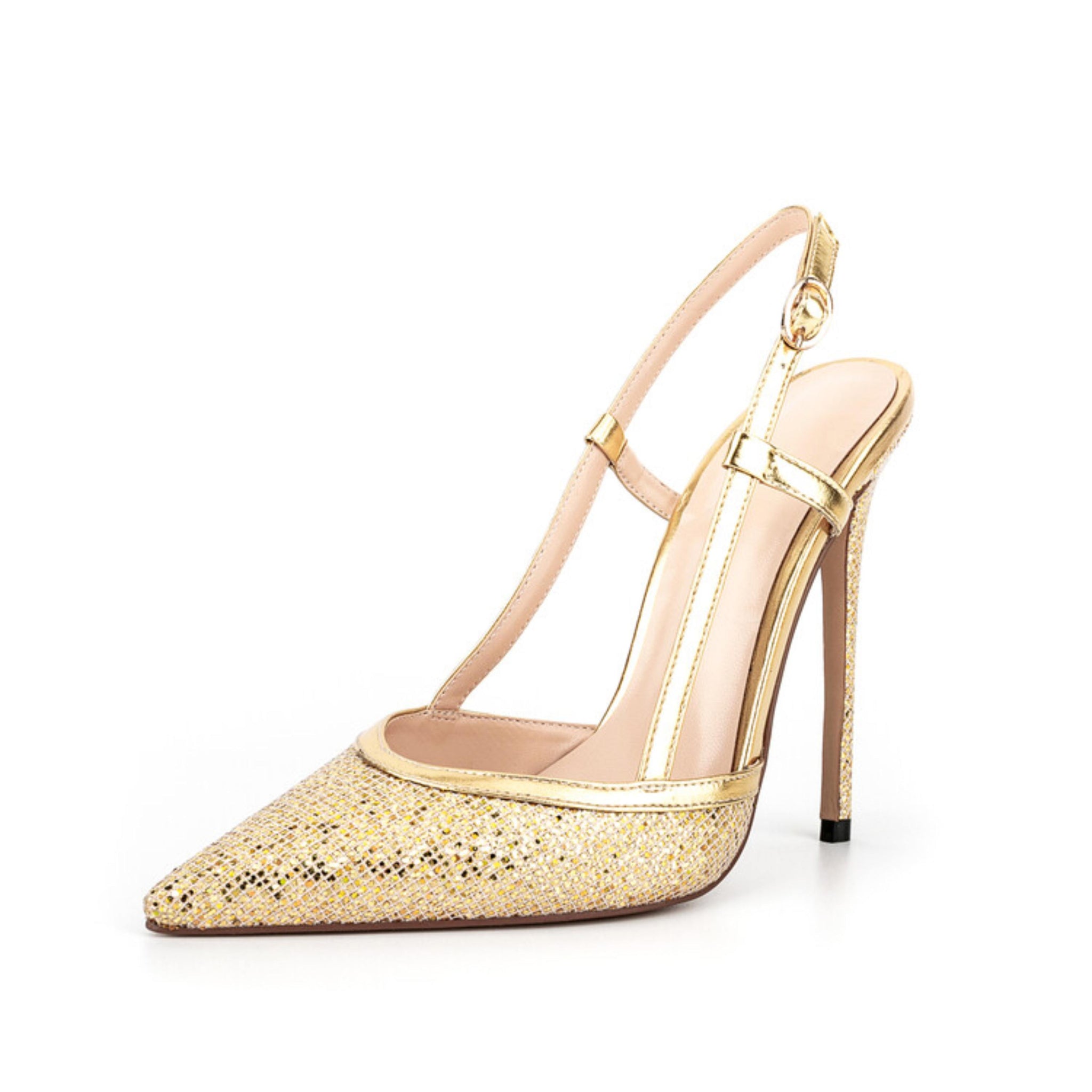 Sparkling Glitter Party with Sleek Stiletto Heel Women Sandals