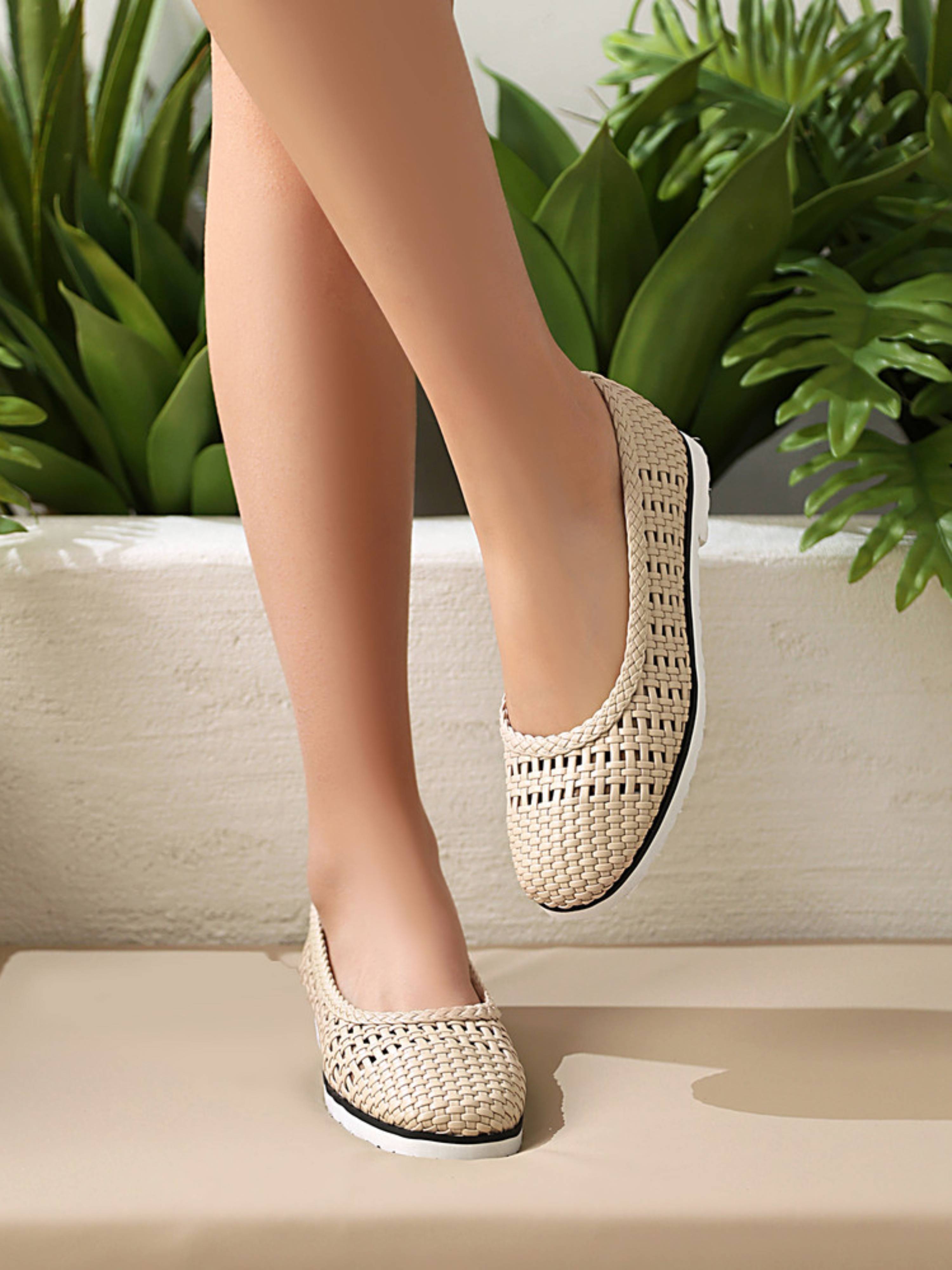 Light Step Woven Casual Flats Sandals for Women