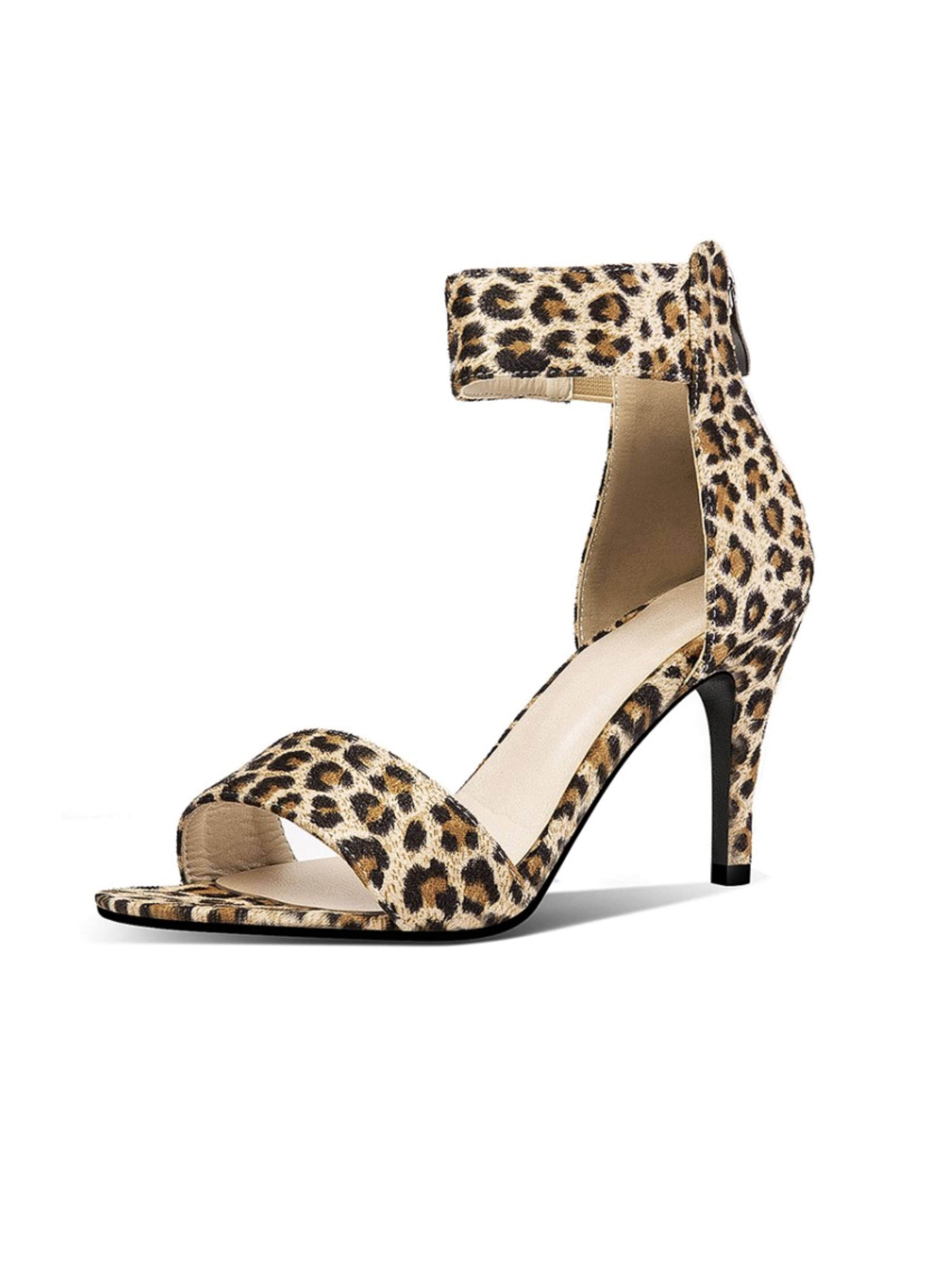 Bold Ankle-Strap Heeled Sandal for Women